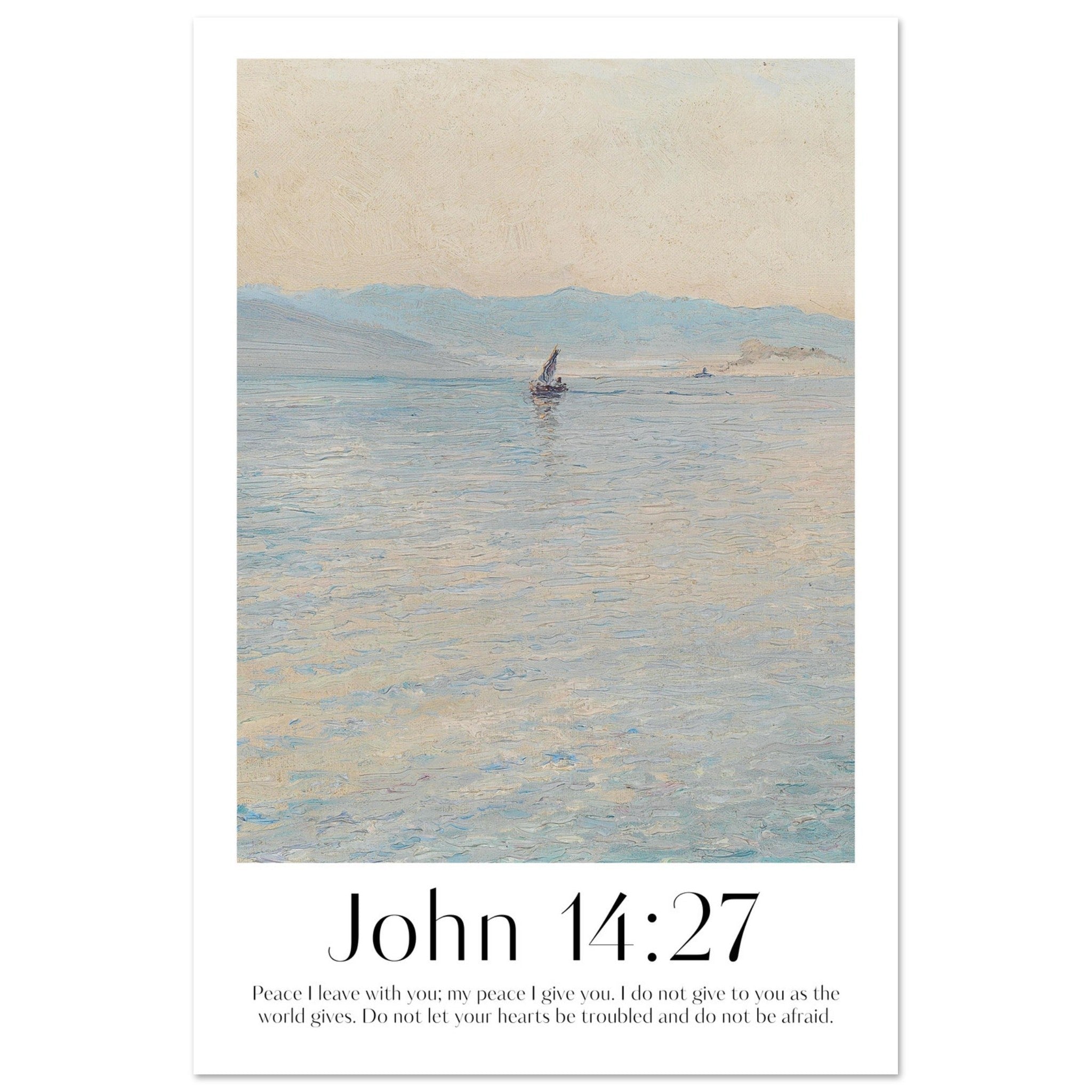 John 14:27 Print - The Christian Art Company