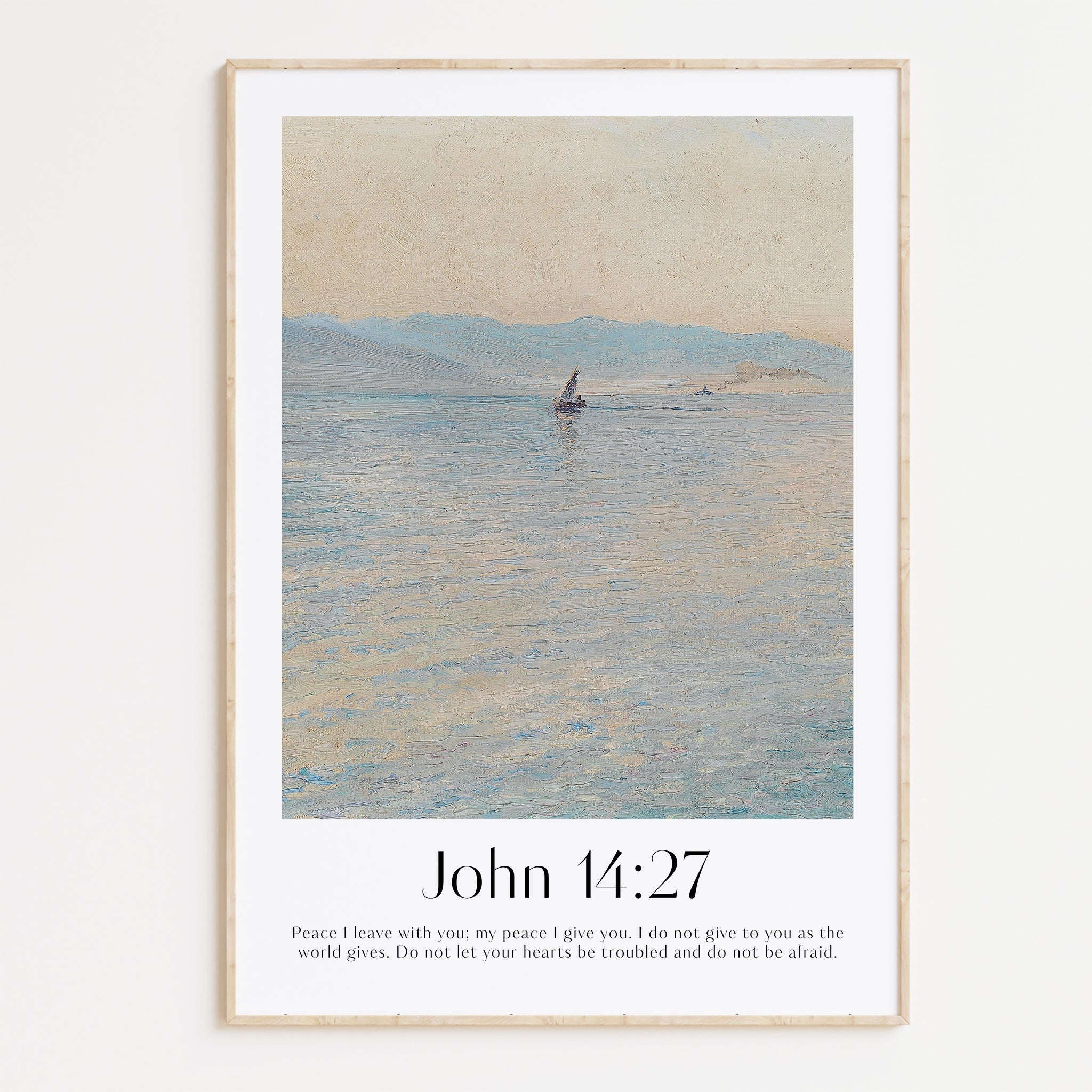 John 14:27 Print - The Christian Art Company