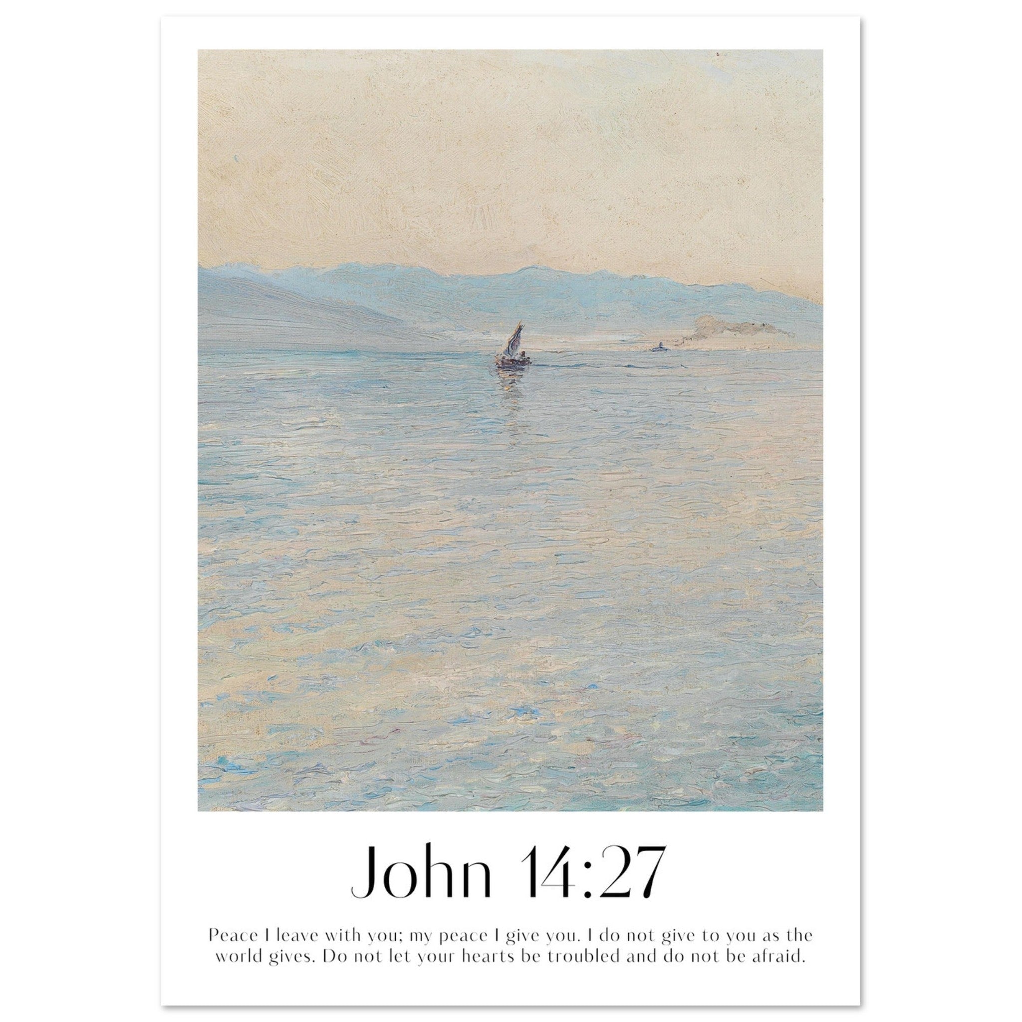 John 14:27 Print - The Christian Art Company