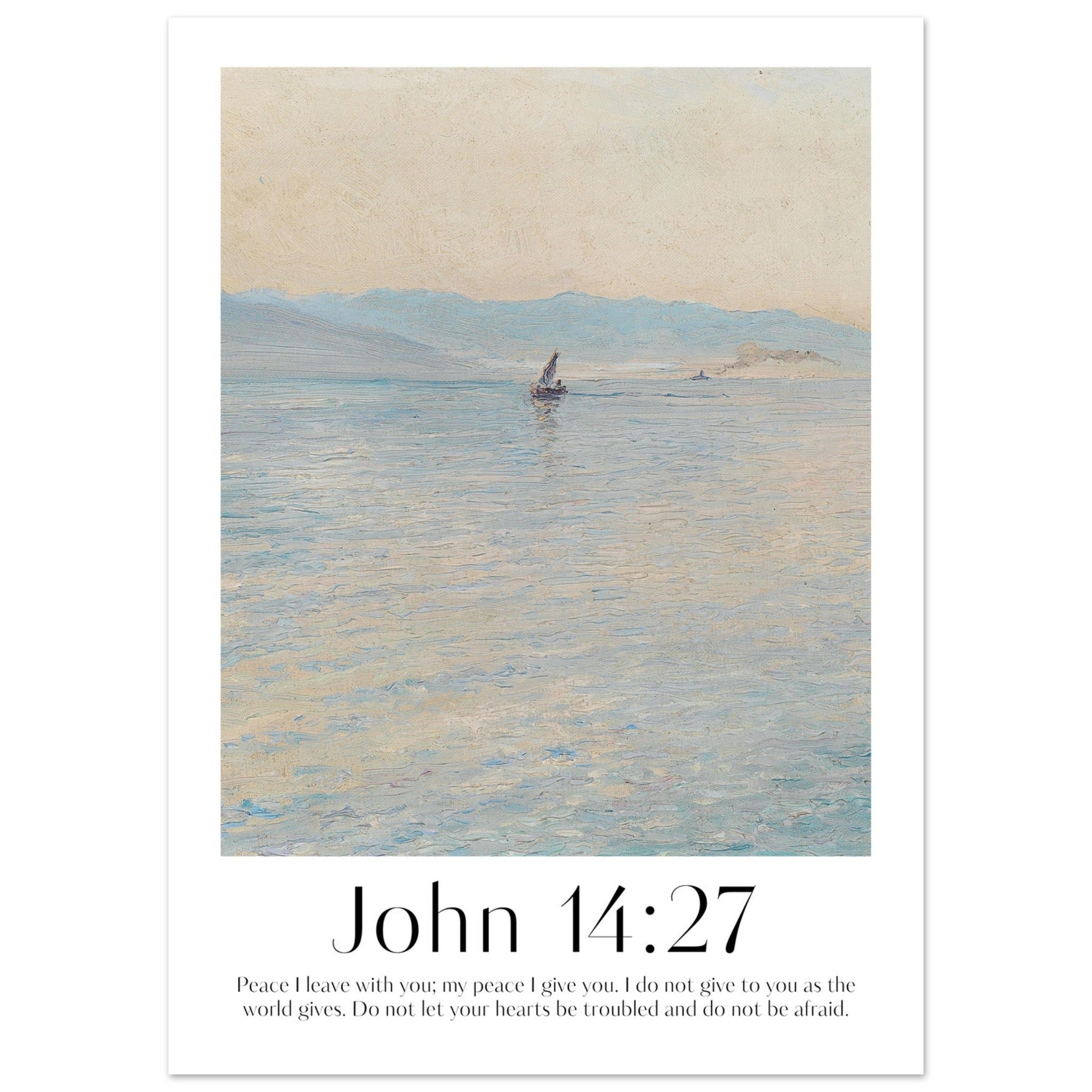 John 14:27 Print - The Christian Art Company
