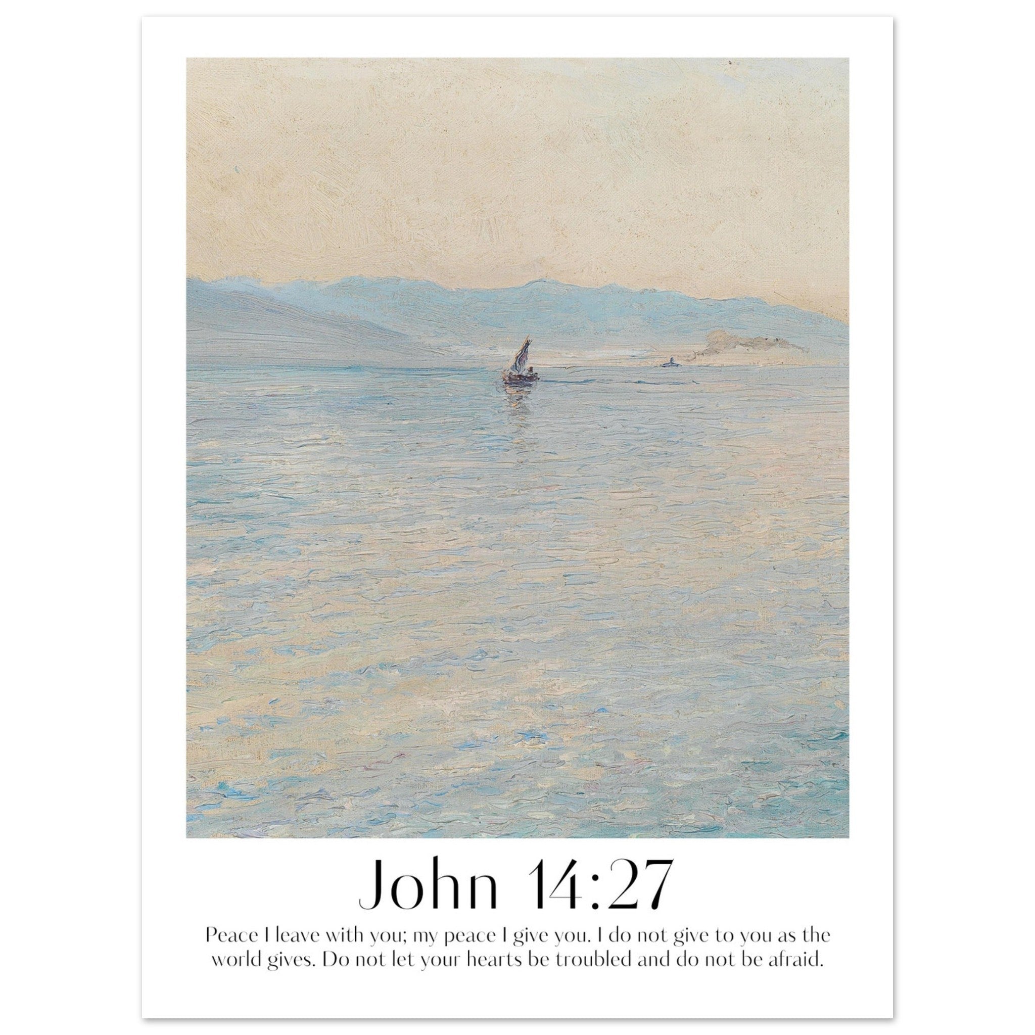 John 14:27 Print - The Christian Art Company