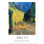John 1:5 Print | Van Gogh - The Christian Art Company
