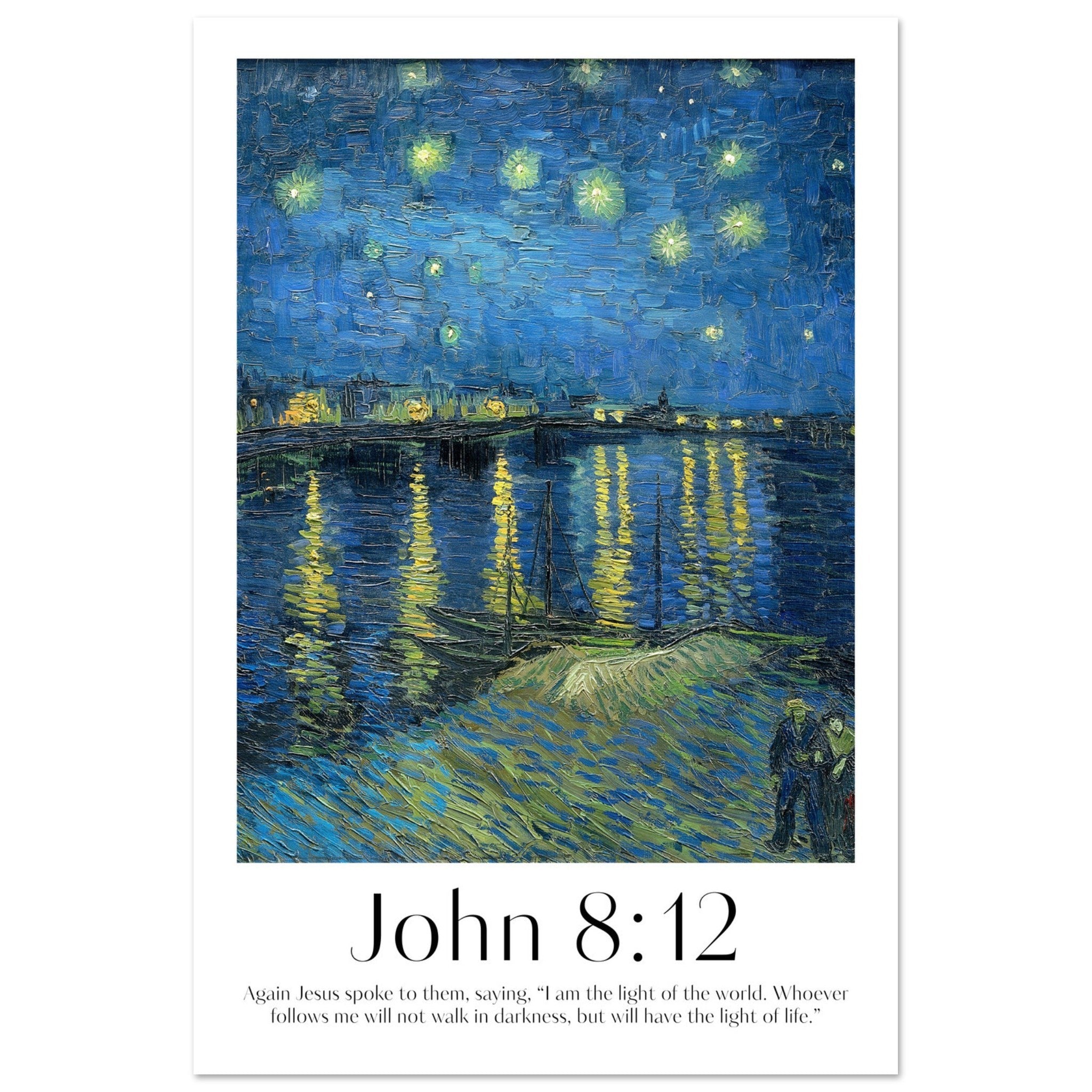John 8:12 Print | Van Gogh - The Christian Art Company