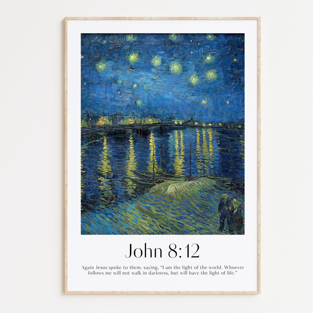 John 8:12 Print | Van Gogh - The Christian Art Company