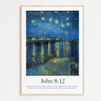 John 8:12 Print | Van Gogh - The Christian Art Company