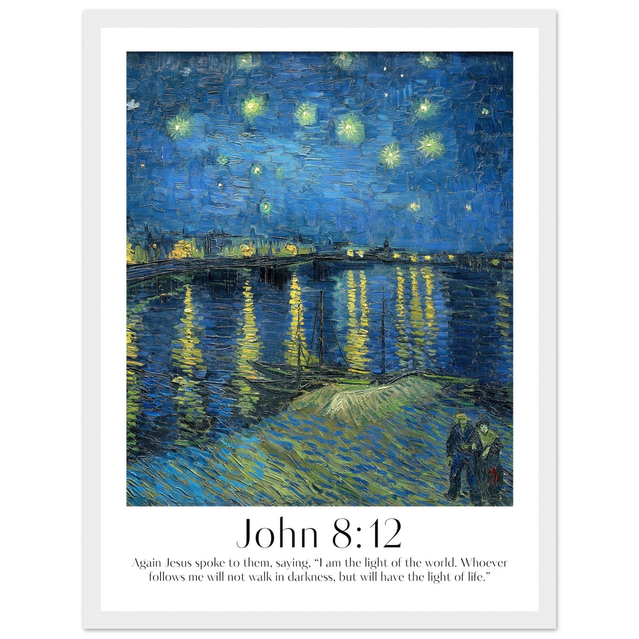 John 8:12 Print | Van Gogh - The Christian Art Company