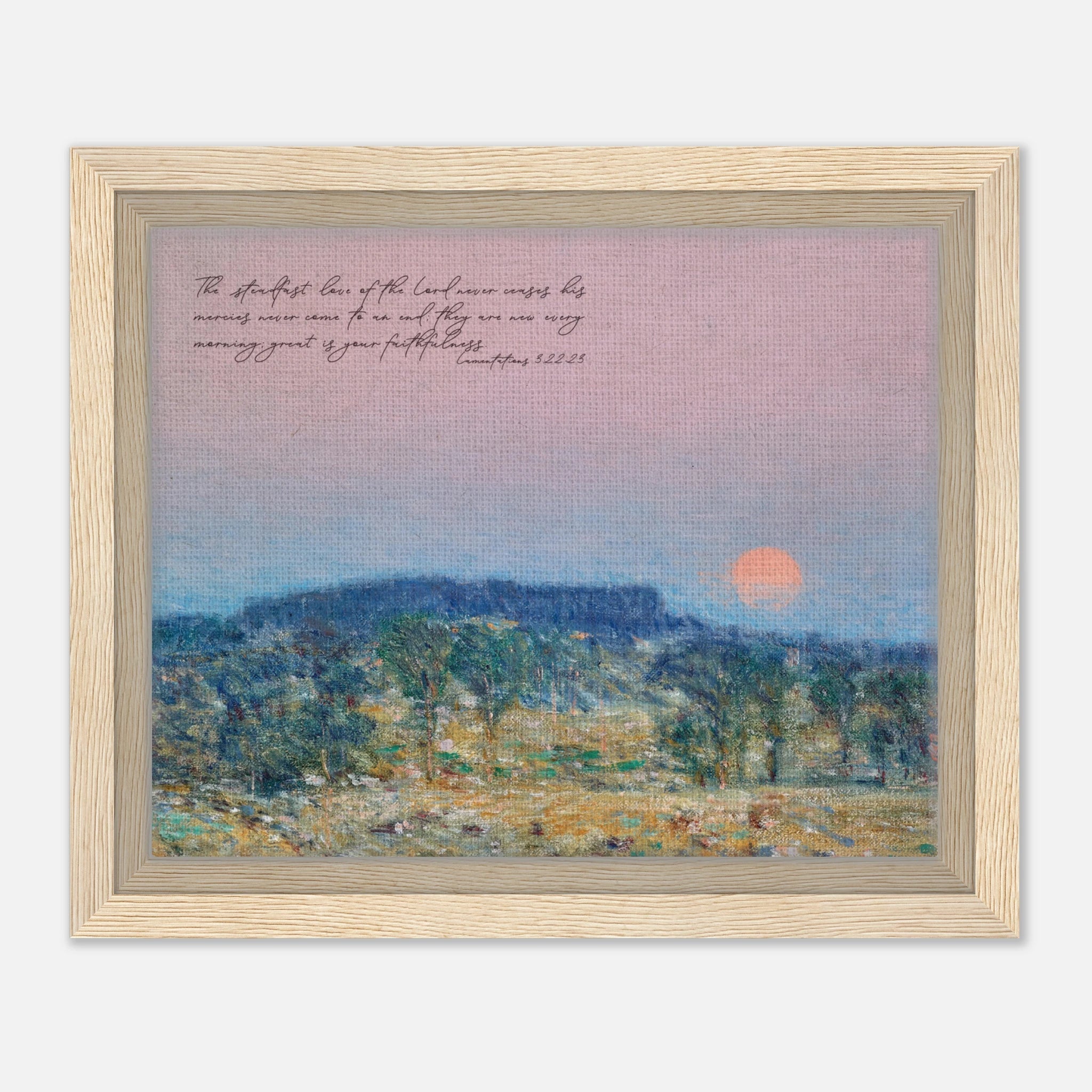 Lamentations 3:22-23 | Framed Canvas - The Christian Art Company