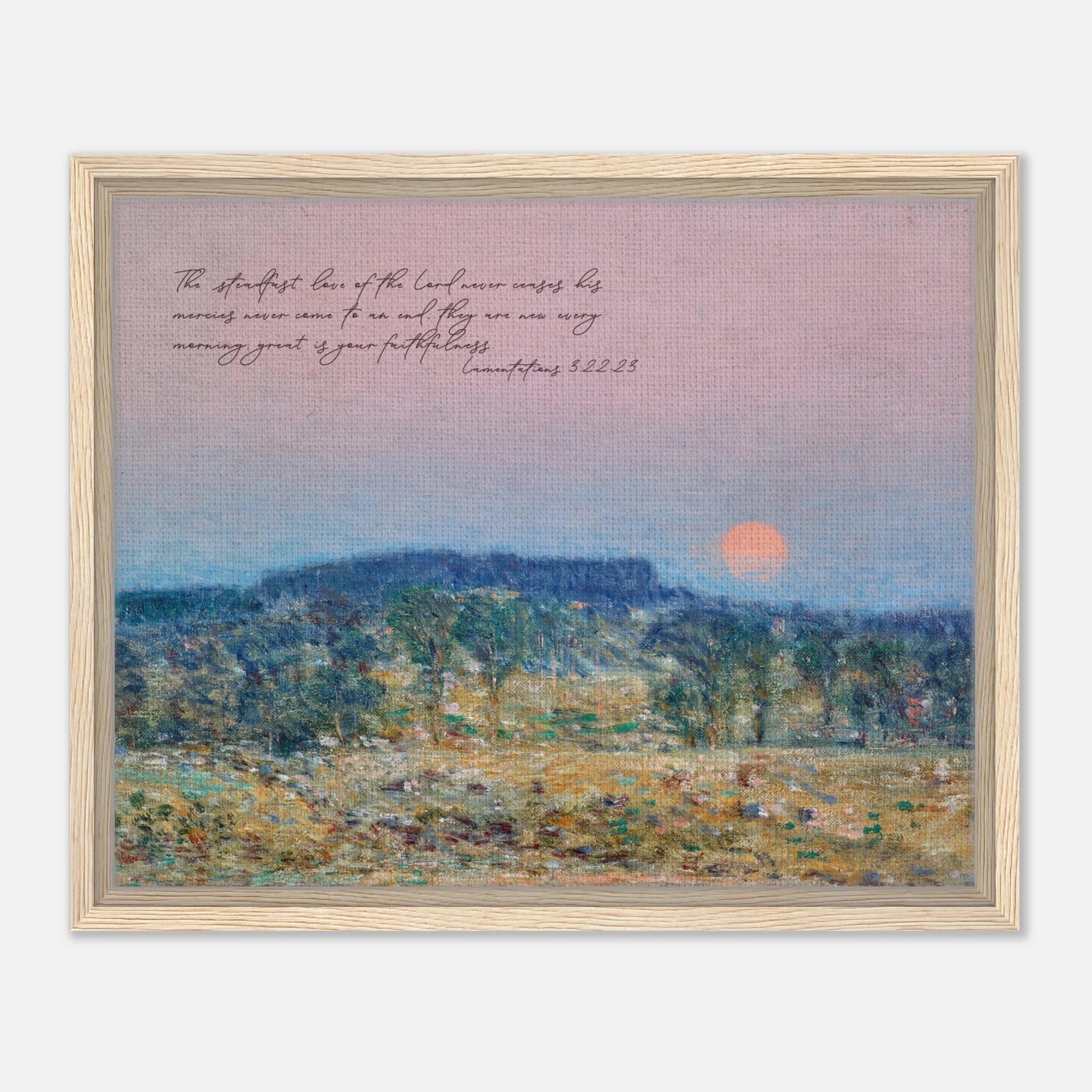 Lamentations 3:22-23 | Framed Canvas - The Christian Art Company