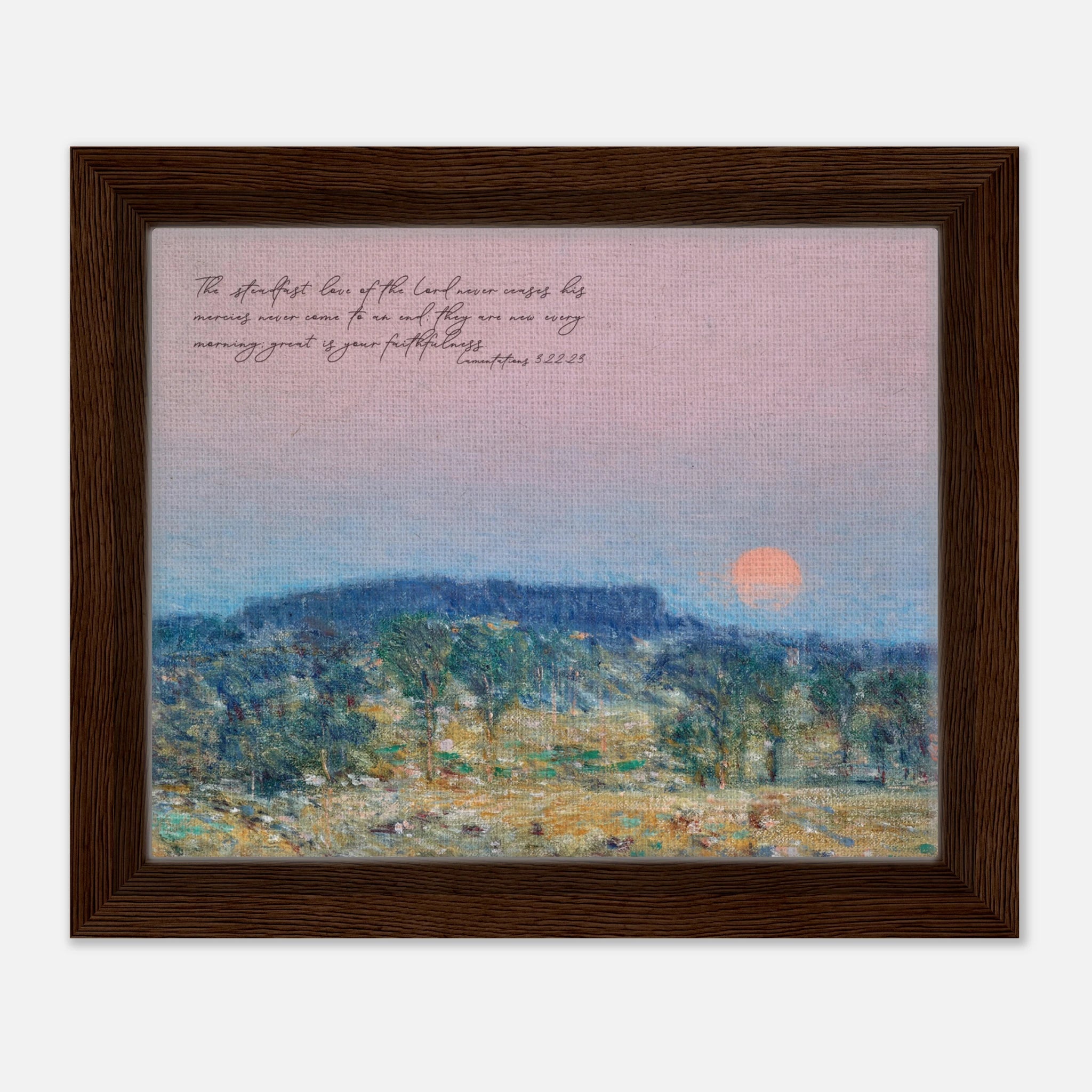 Lamentations 3:22-23 | Framed Canvas - The Christian Art Company