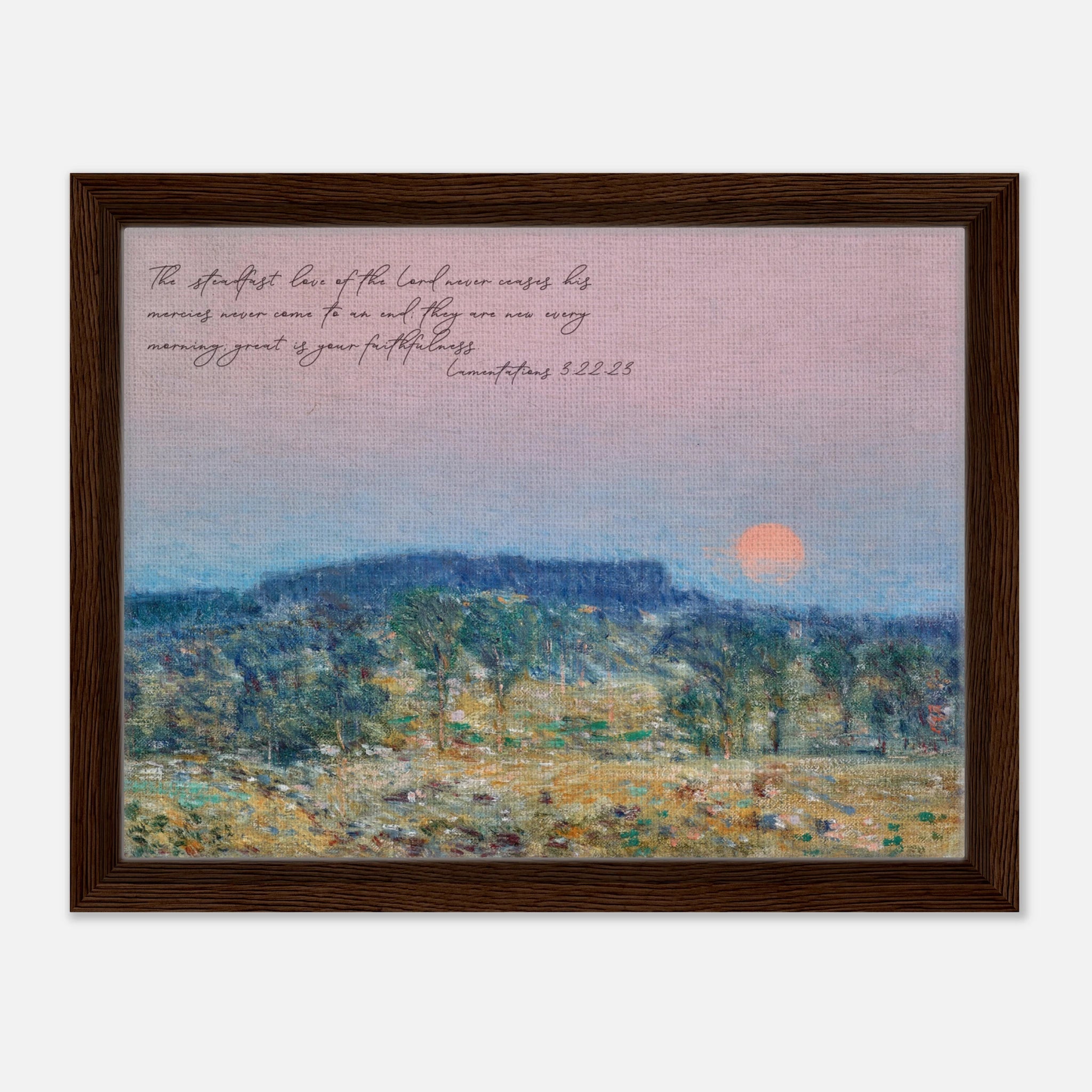 Lamentations 3:22-23 | Framed Canvas - The Christian Art Company