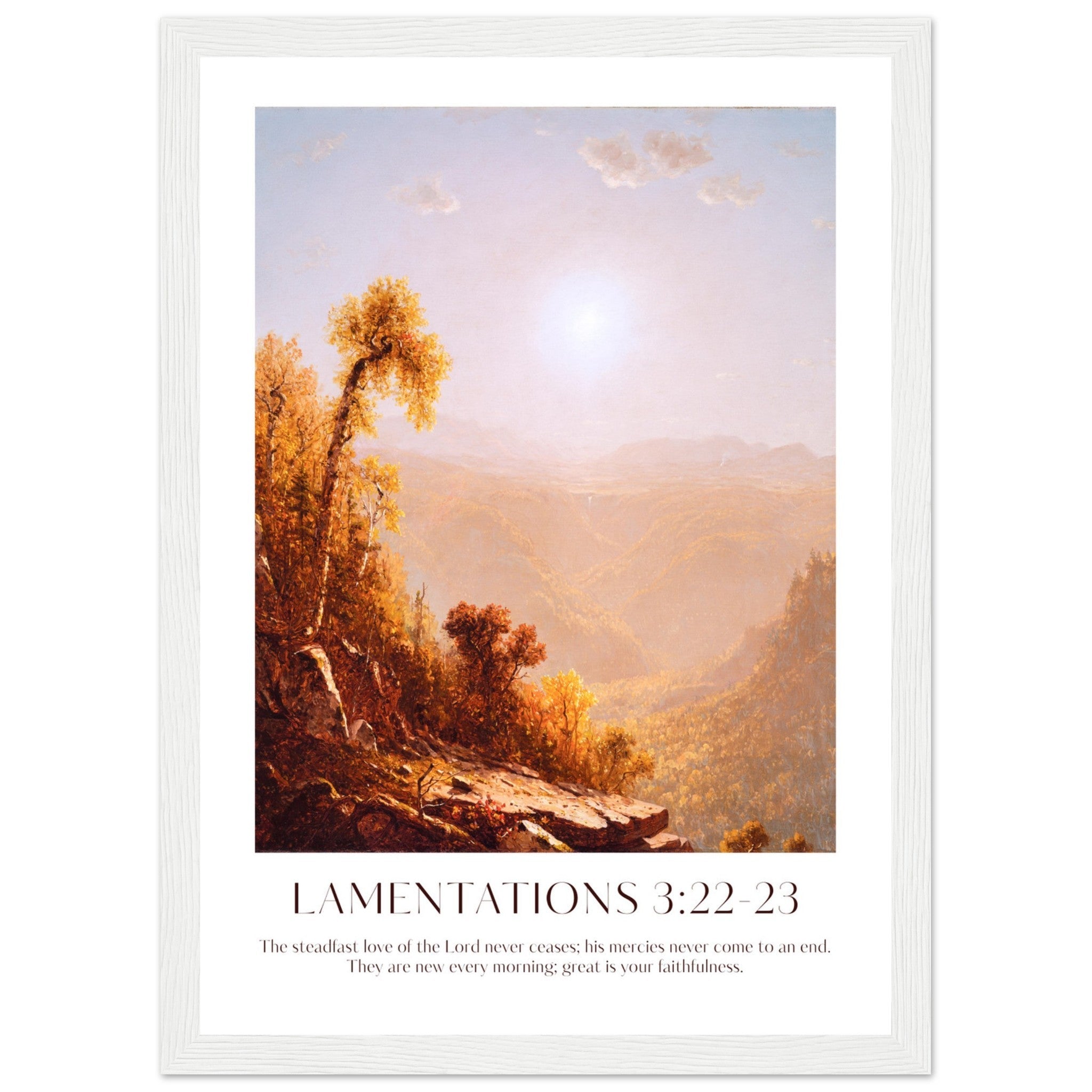 Lamentations 3:22-23 Print - The Christian Art Company