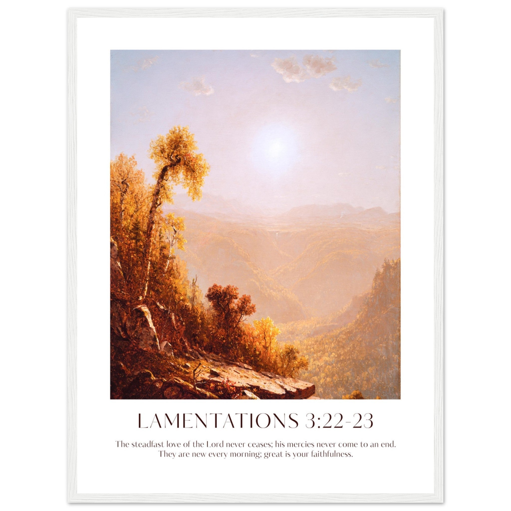 Lamentations 3:22-23 Print - The Christian Art Company