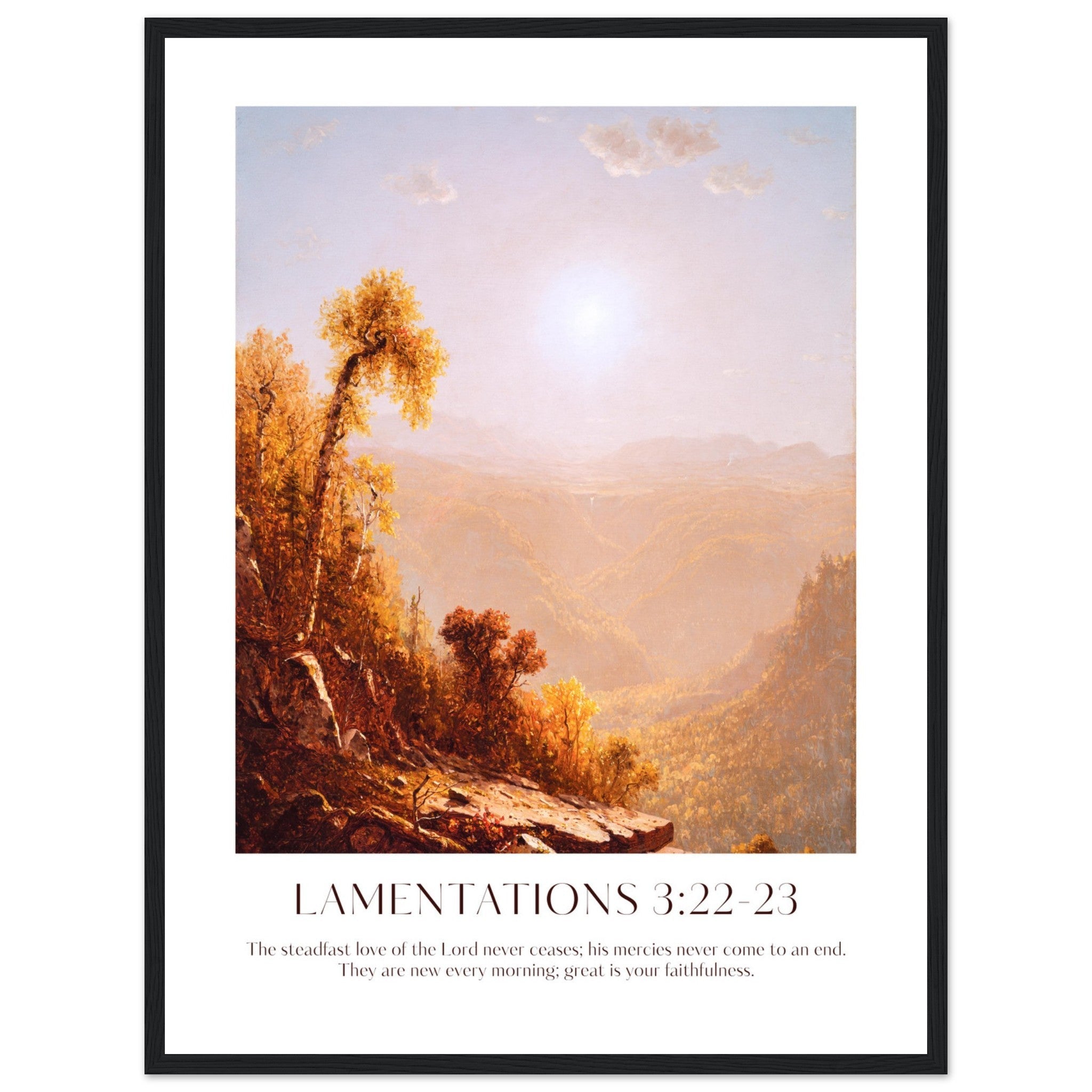 Lamentations 3:22-23 Print - The Christian Art Company