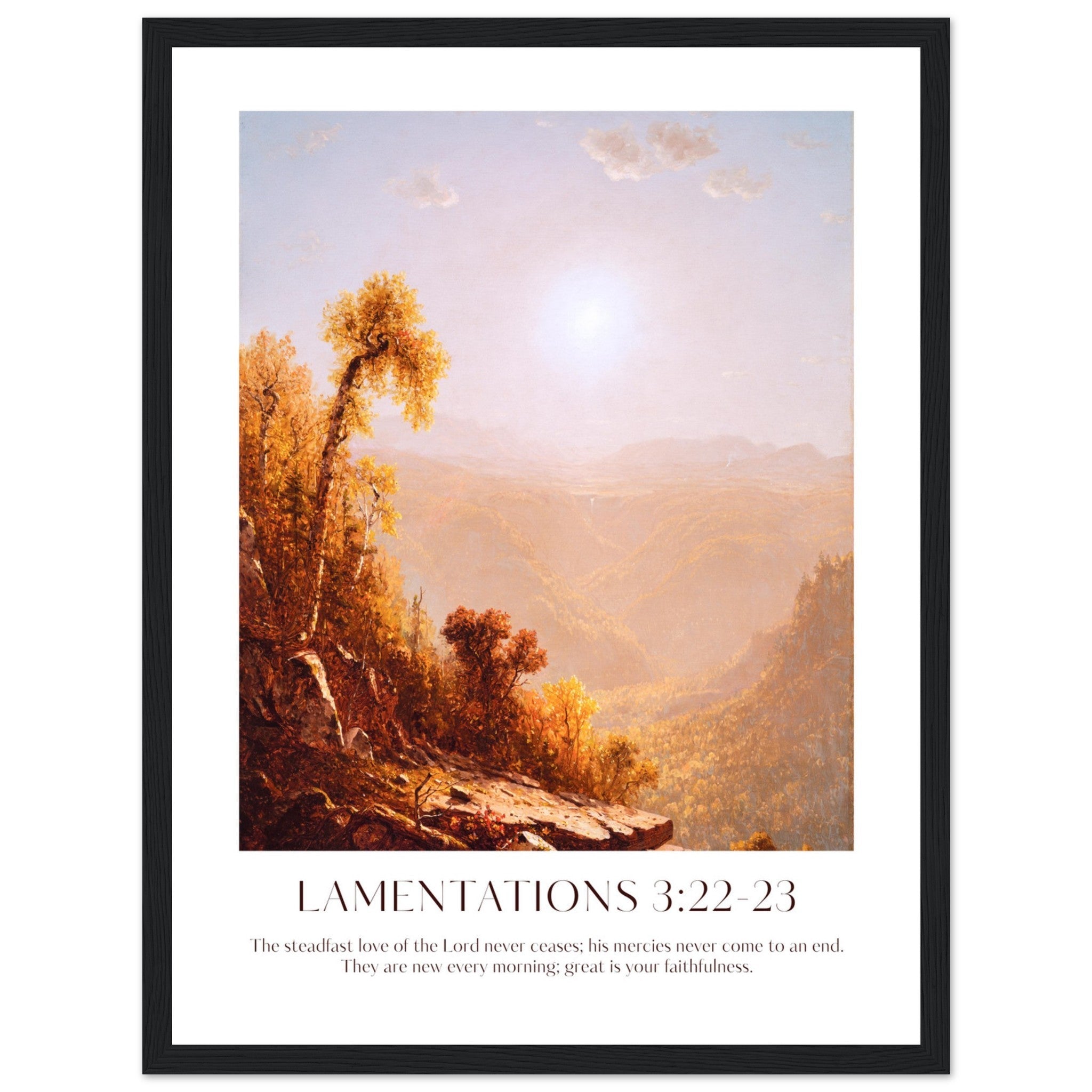 Lamentations 3:22-23 Print - The Christian Art Company