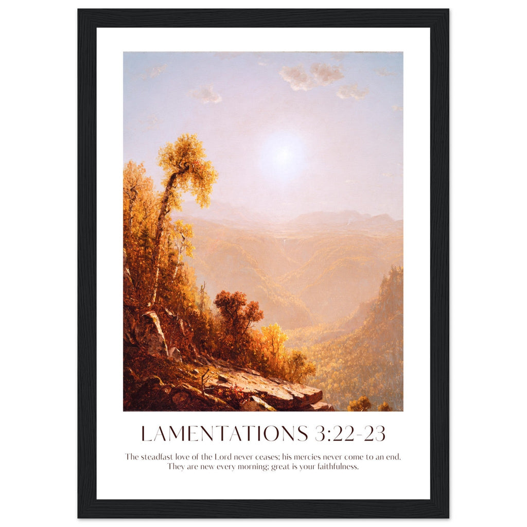 Lamentations 3:22-23 Print - The Christian Art Company