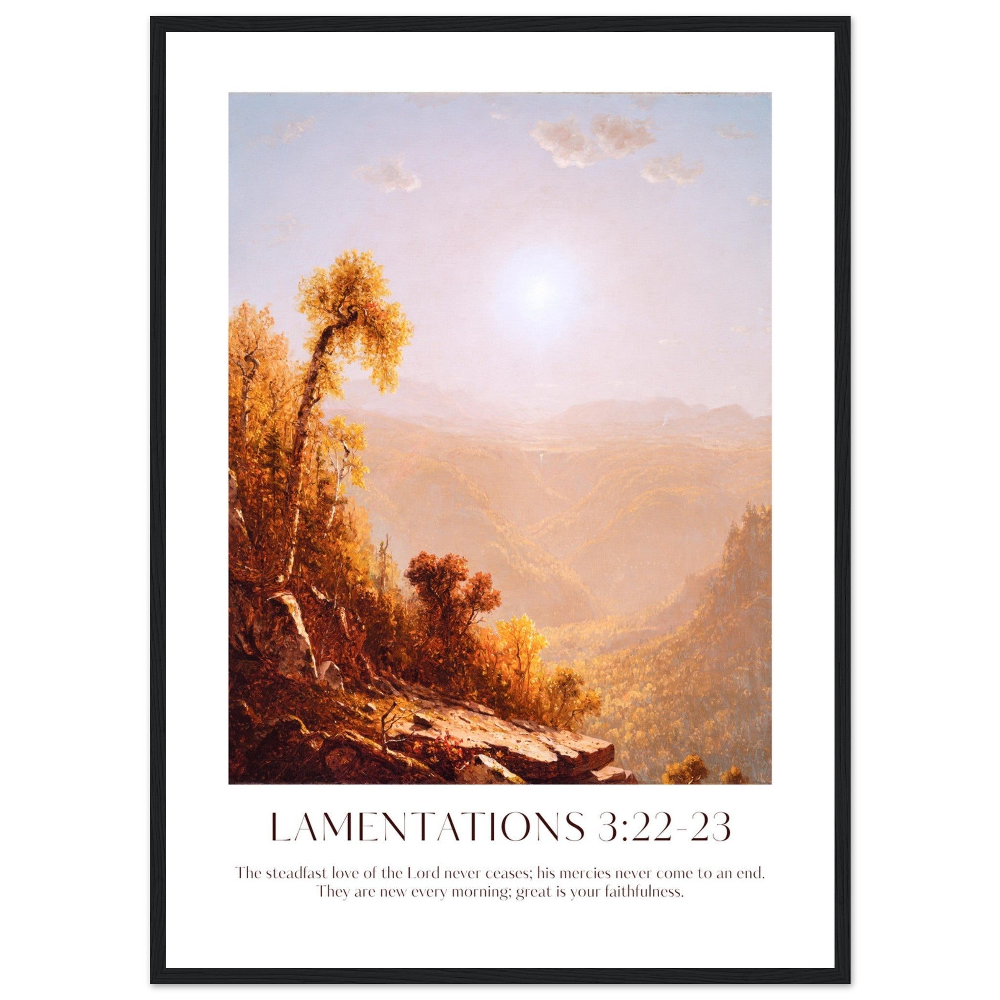 Lamentations 3:22-23 Print - The Christian Art Company