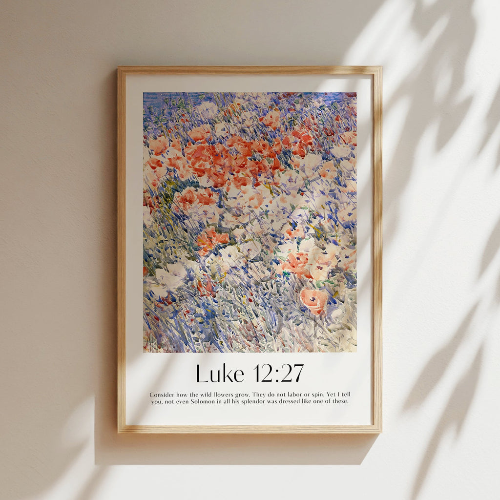 Luke 12:27 Print - The Christian Art Company