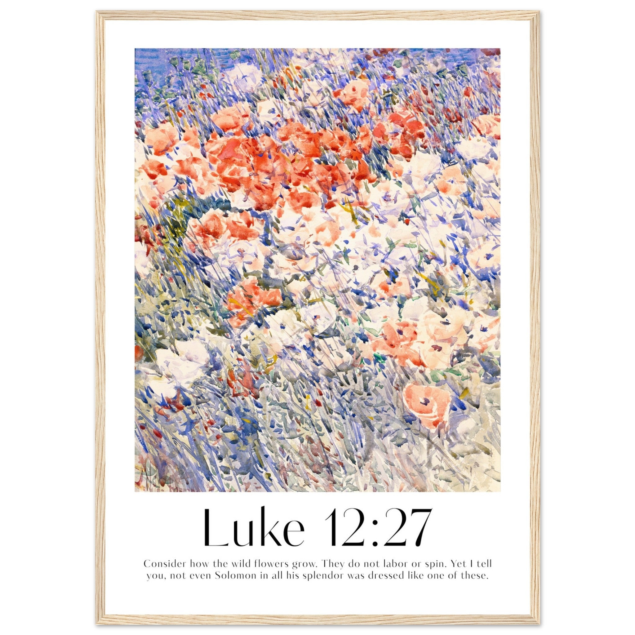Luke 12:27 Print - The Christian Art Company