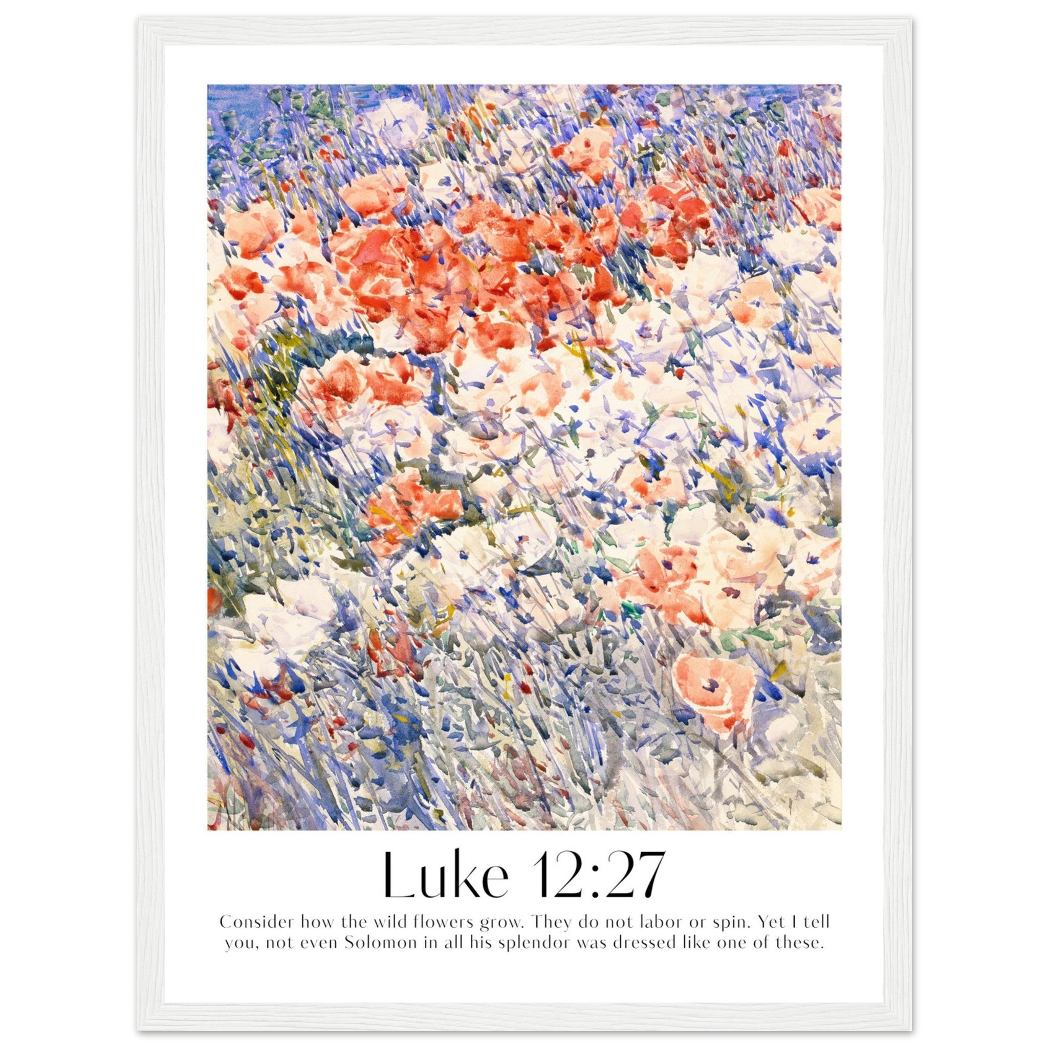 Luke 12:27 Print - The Christian Art Company