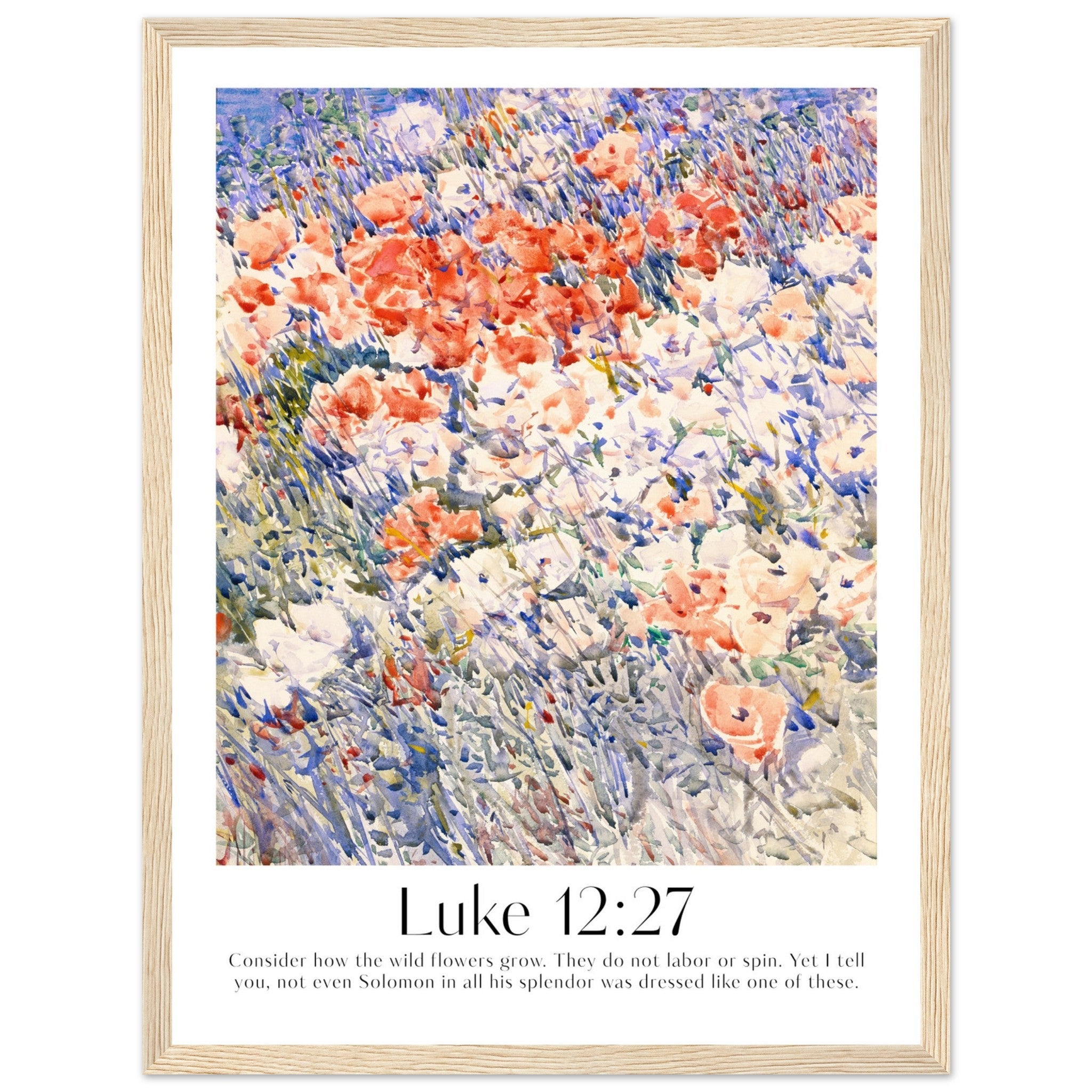 Luke 12:27 Print - The Christian Art Company
