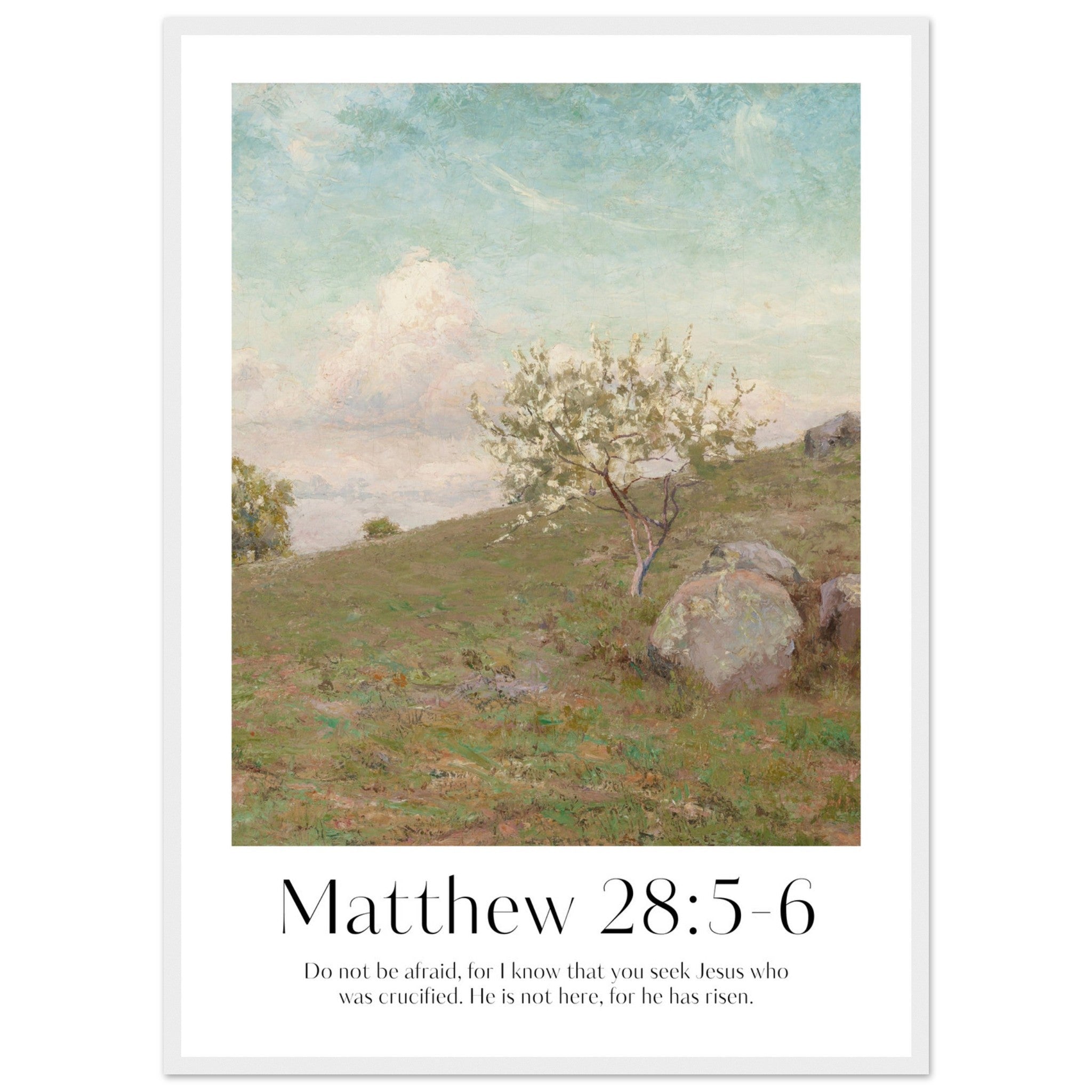 Matthew 28:5-6 Print - The Christian Art Company