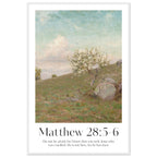 Matthew 28:5-6 Print - The Christian Art Company