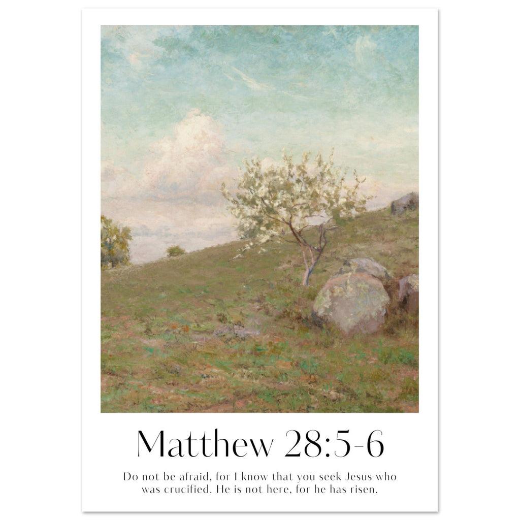 Matthew 28:5-6 Print - The Christian Art Company
