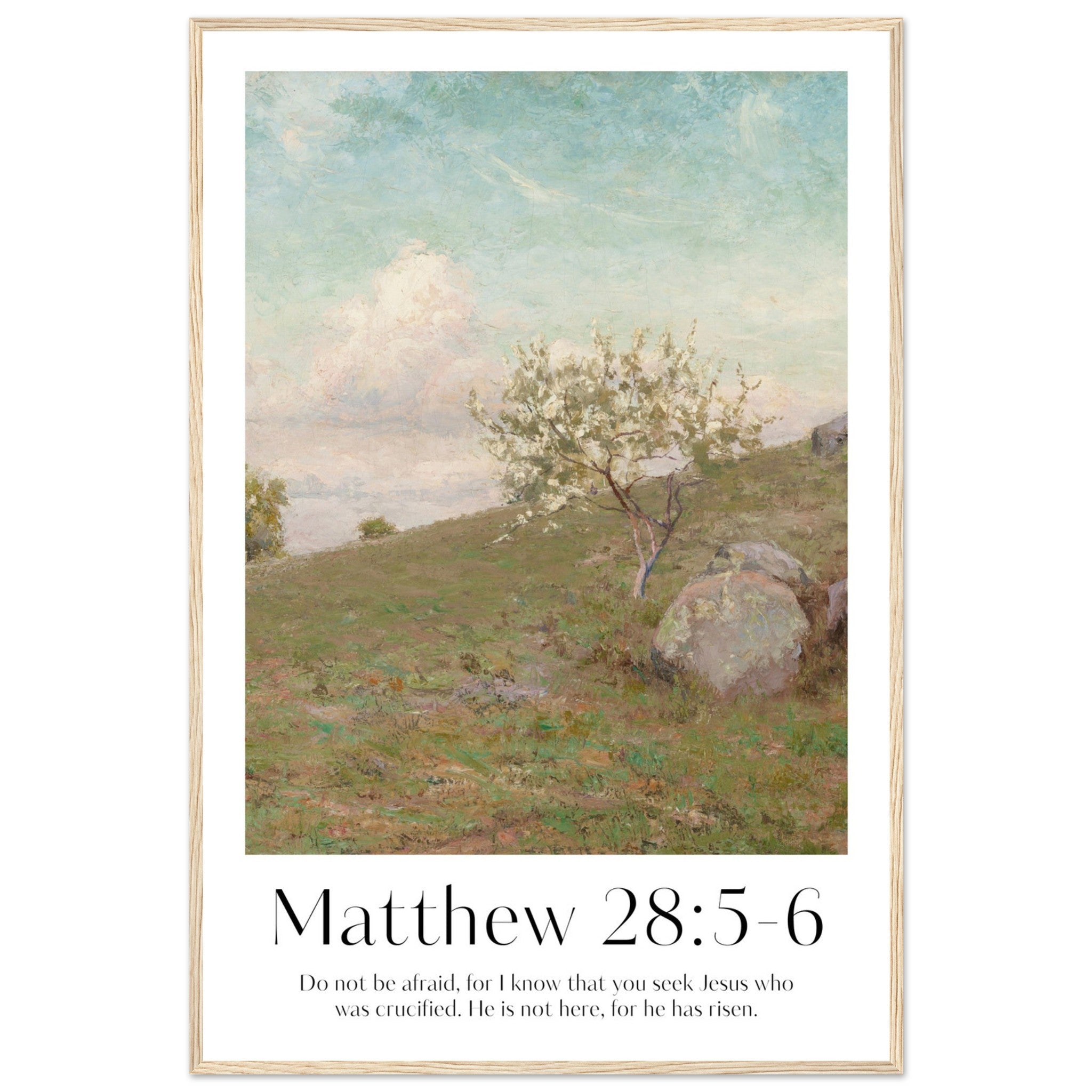 Matthew 28:5-6 Print - The Christian Art Company