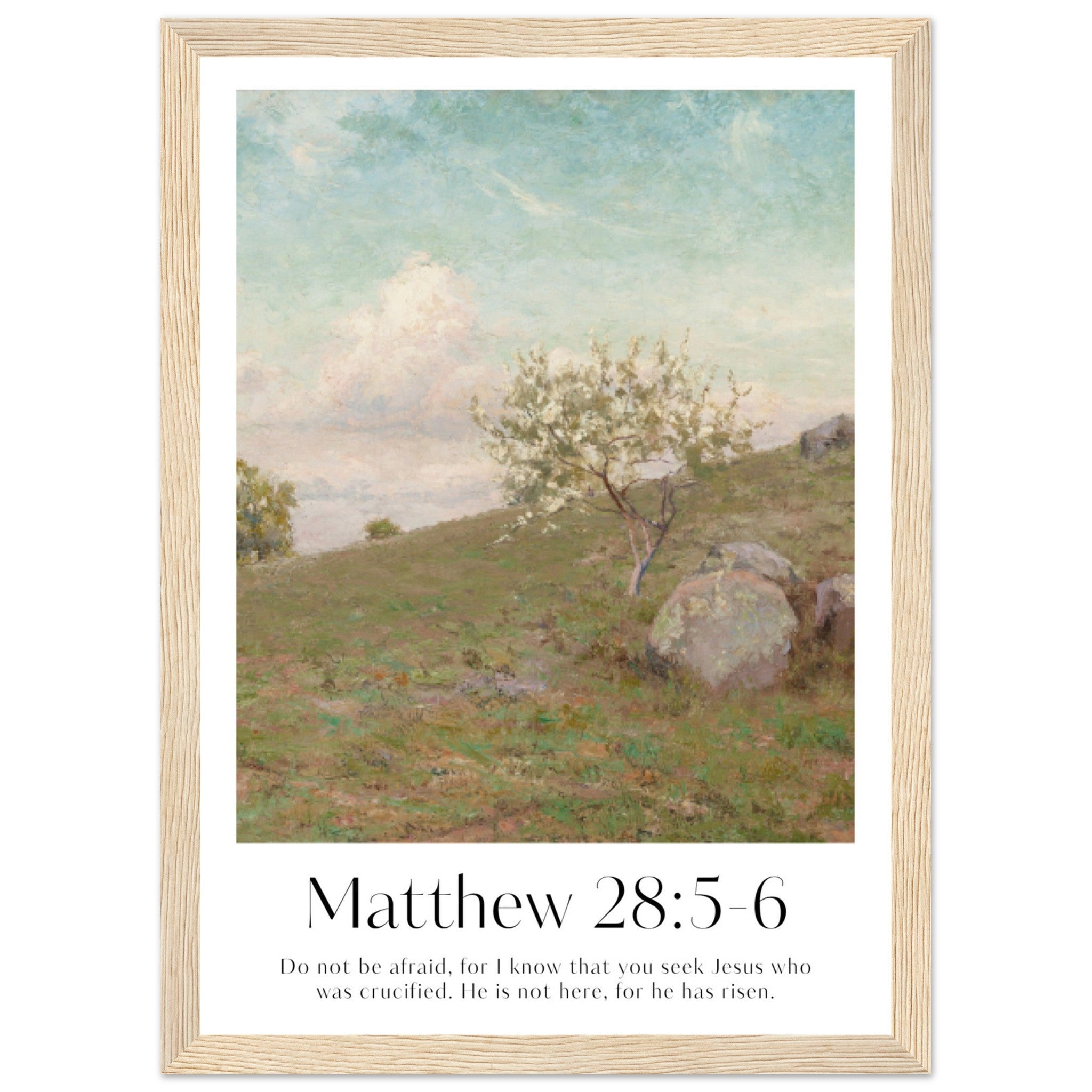 Matthew 28:5-6 Print - The Christian Art Company
