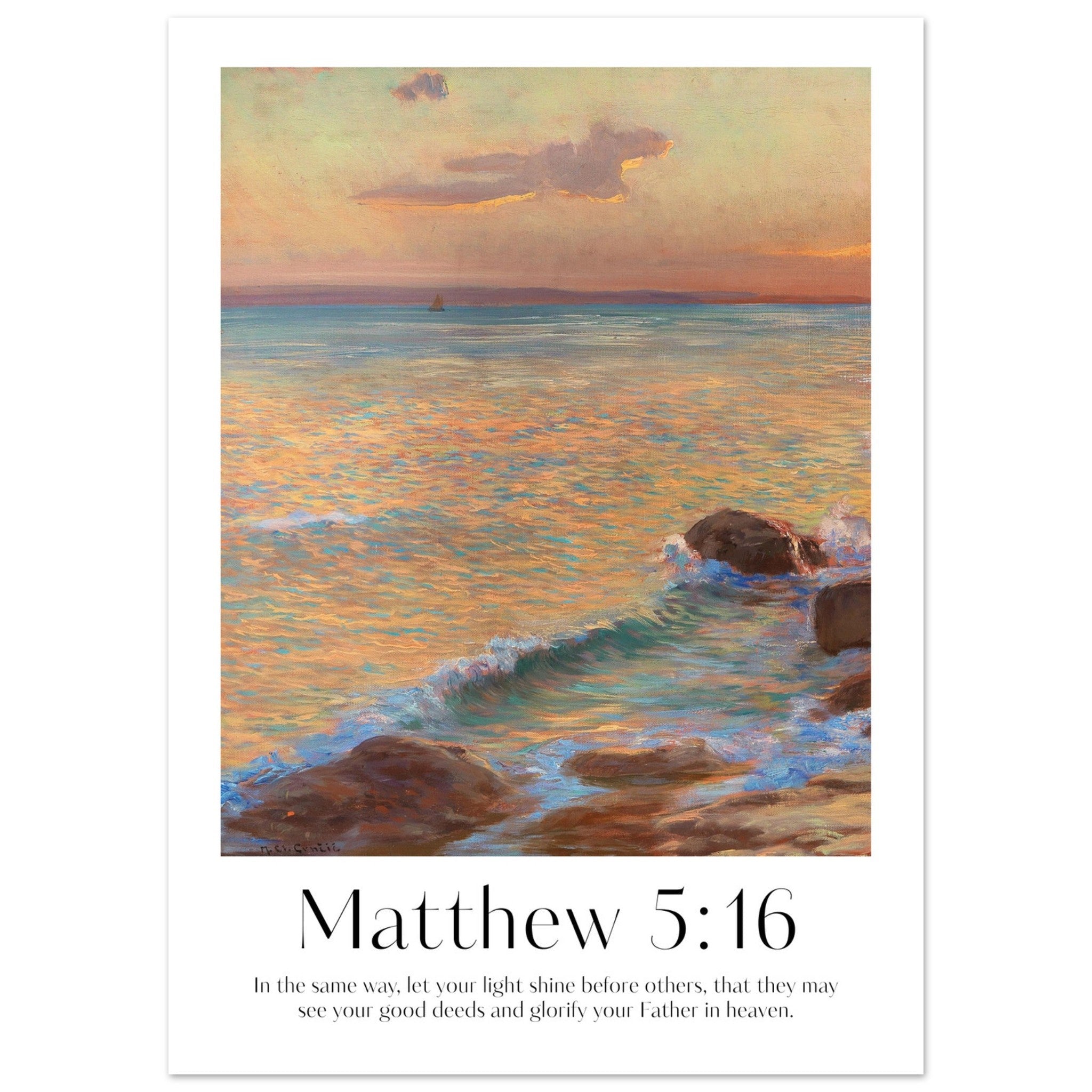 Matthew 5:16 Print - The Christian Art Company