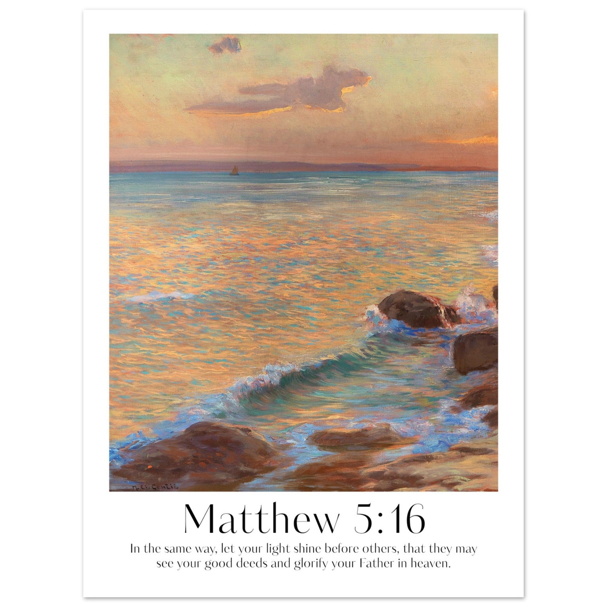 Matthew 5:16 Print - The Christian Art Company