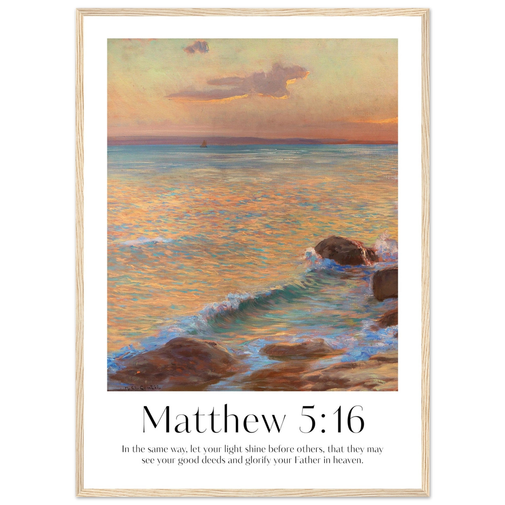 Matthew 5:16 Print - The Christian Art Company