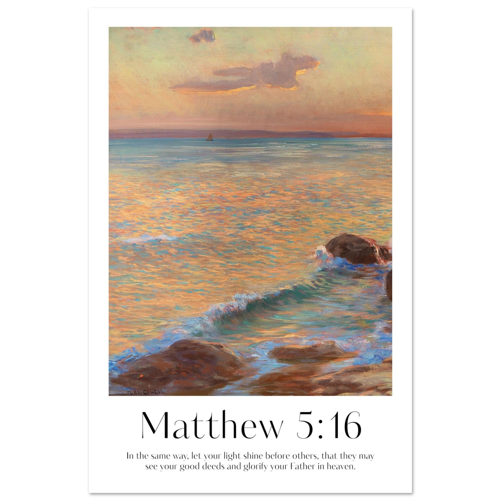 Matthew 5:16 Print - The Christian Art Company