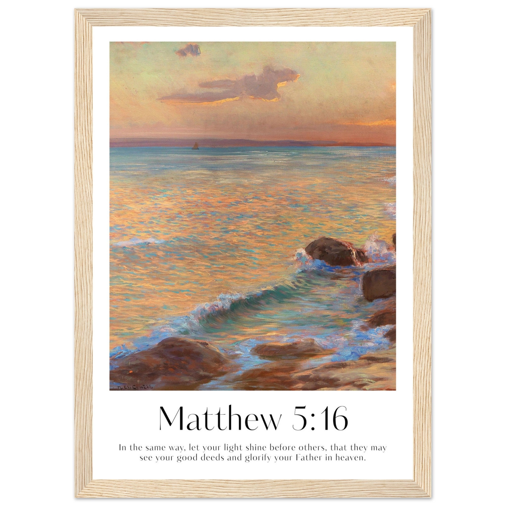 Matthew 5:16 Print - The Christian Art Company