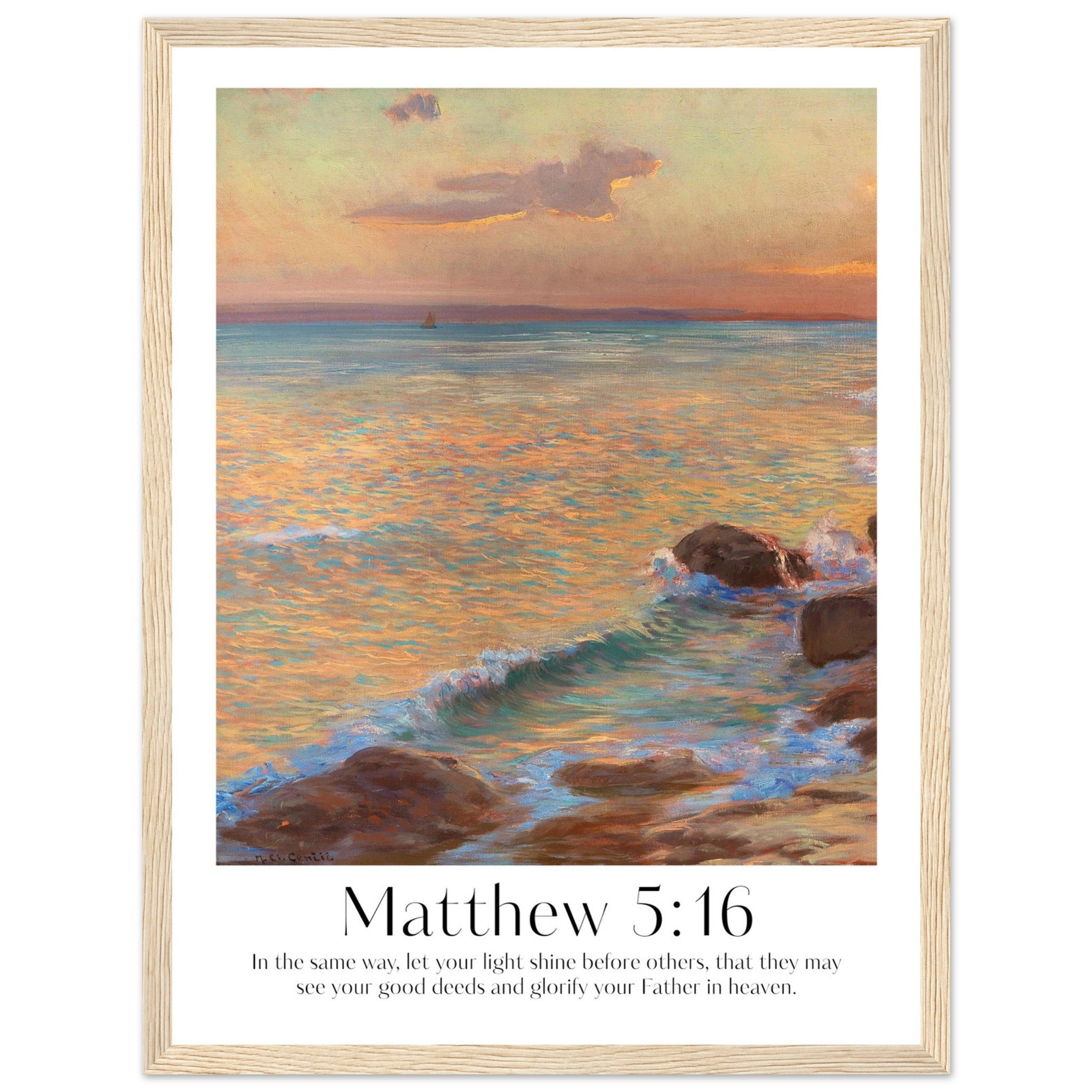 Matthew 5:16 Print - The Christian Art Company