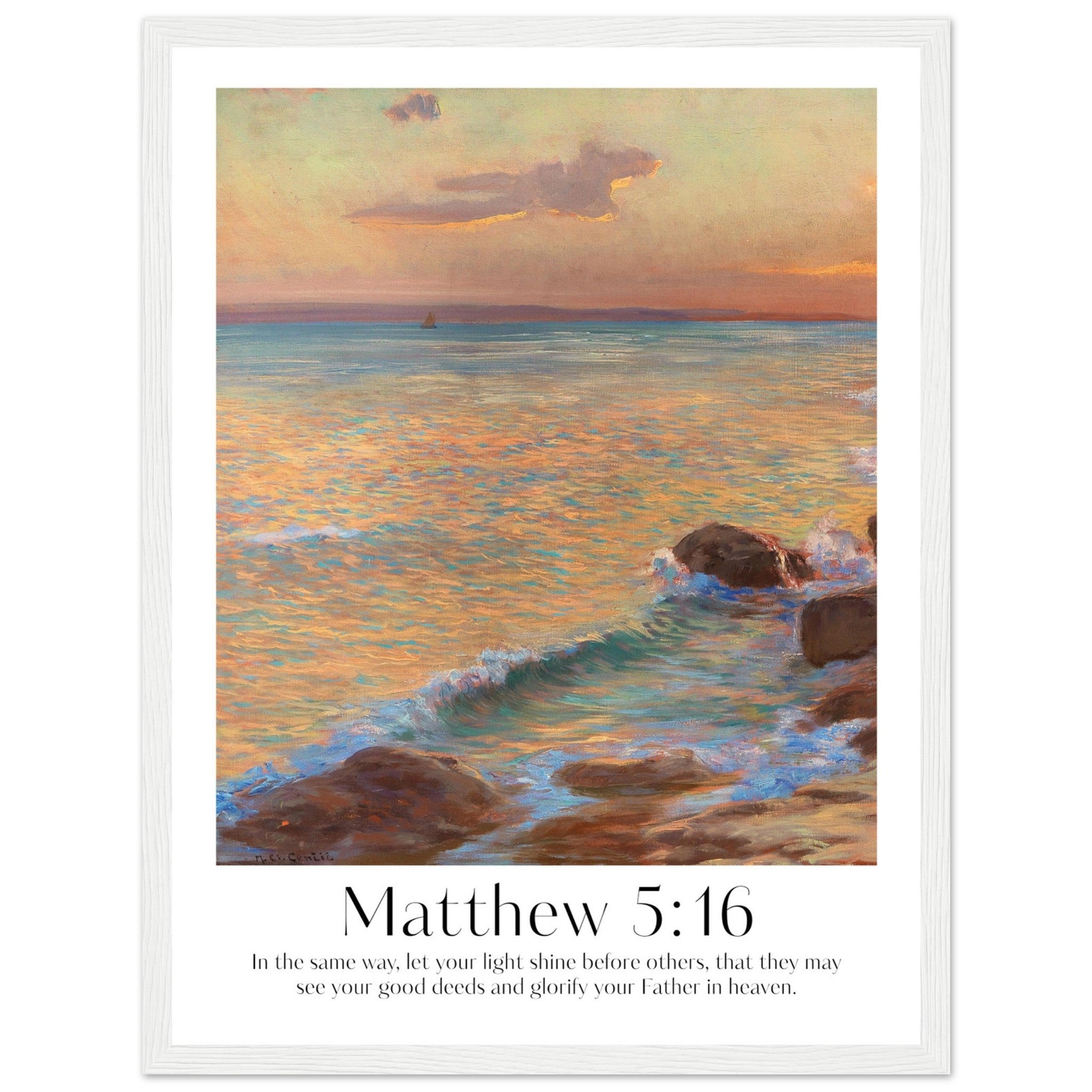 Matthew 5:16 Print - The Christian Art Company