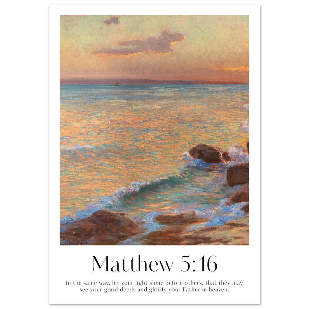 Matthew 5:16 Print - The Christian Art Company