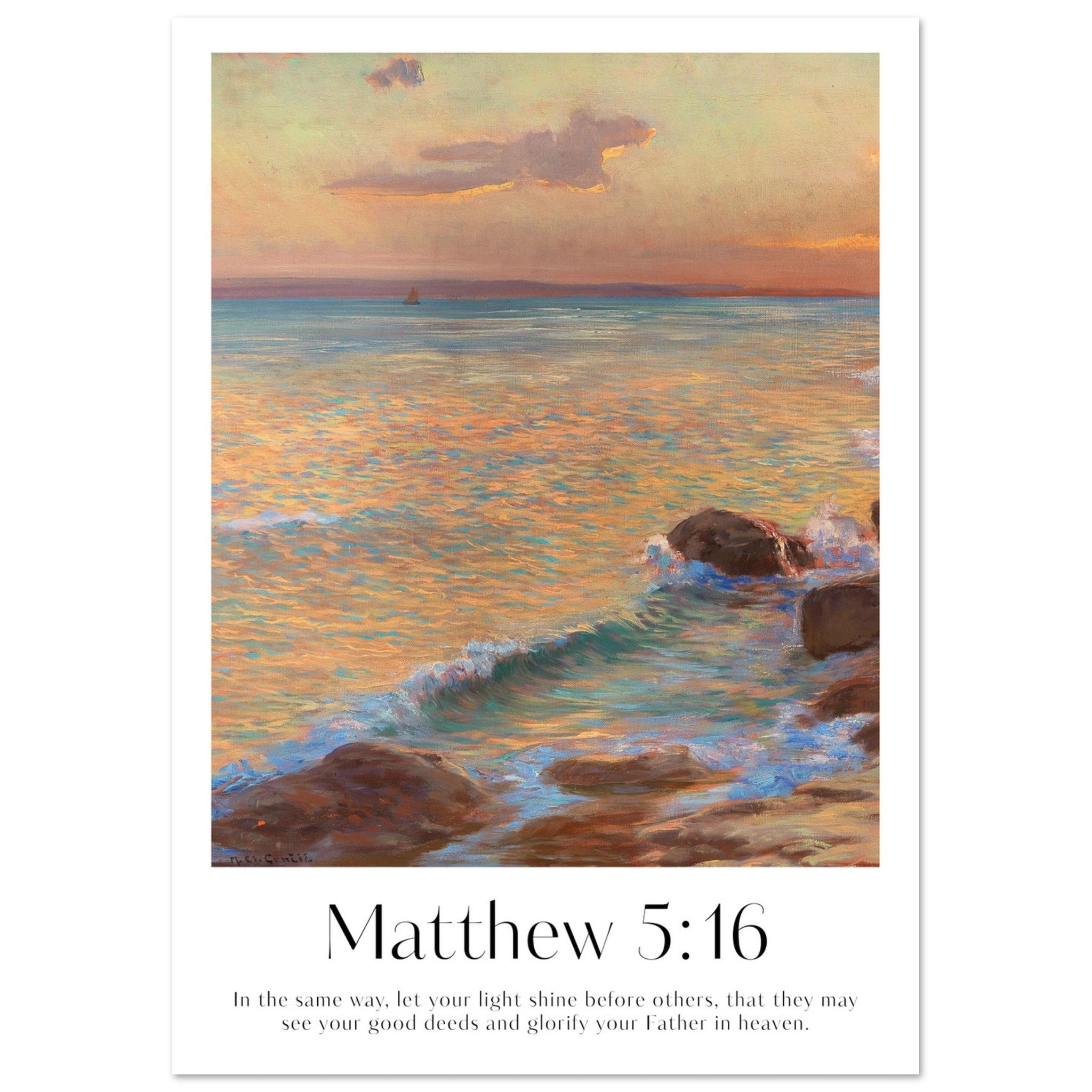 Matthew 5:16 Print - The Christian Art Company