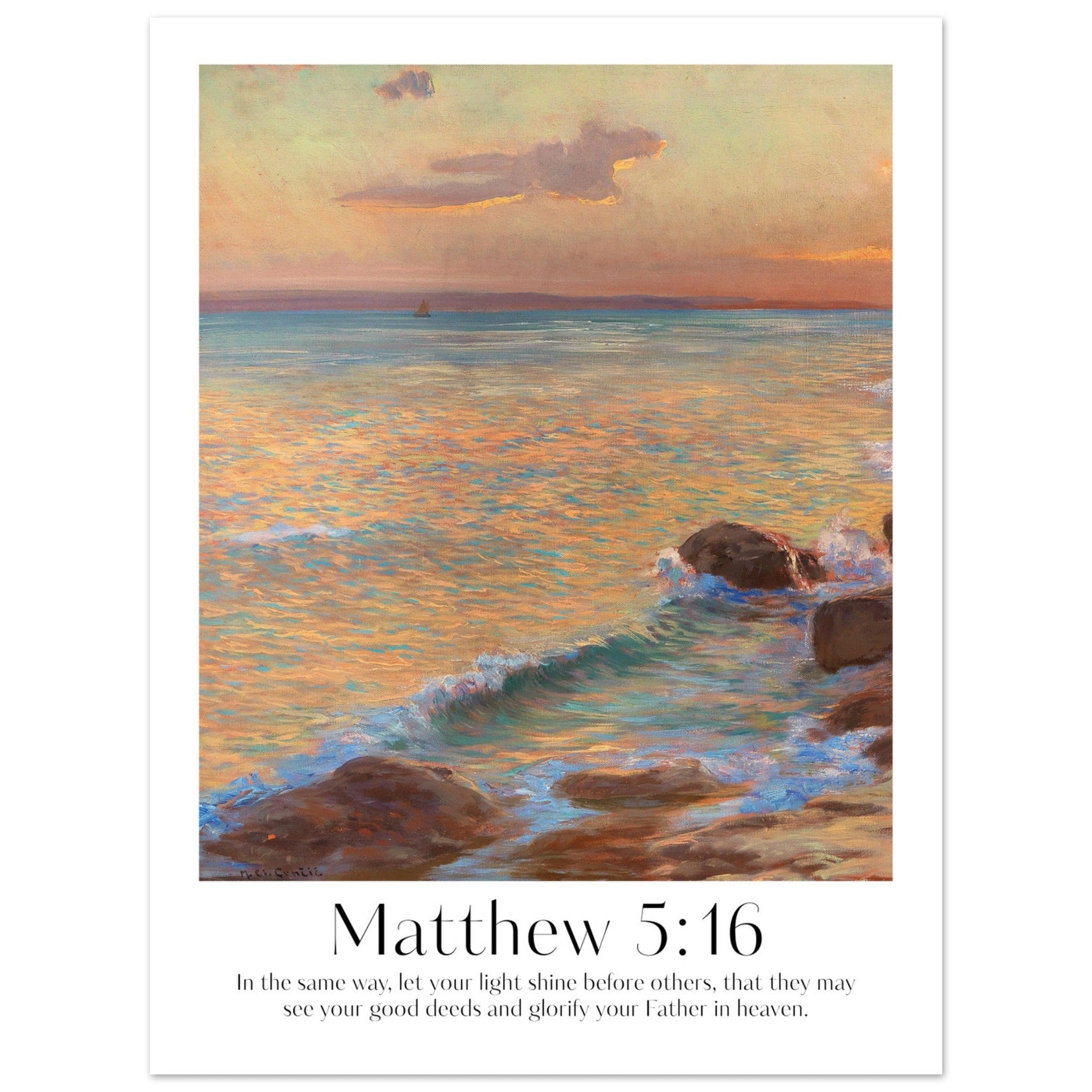 Matthew 5:16 Print - The Christian Art Company