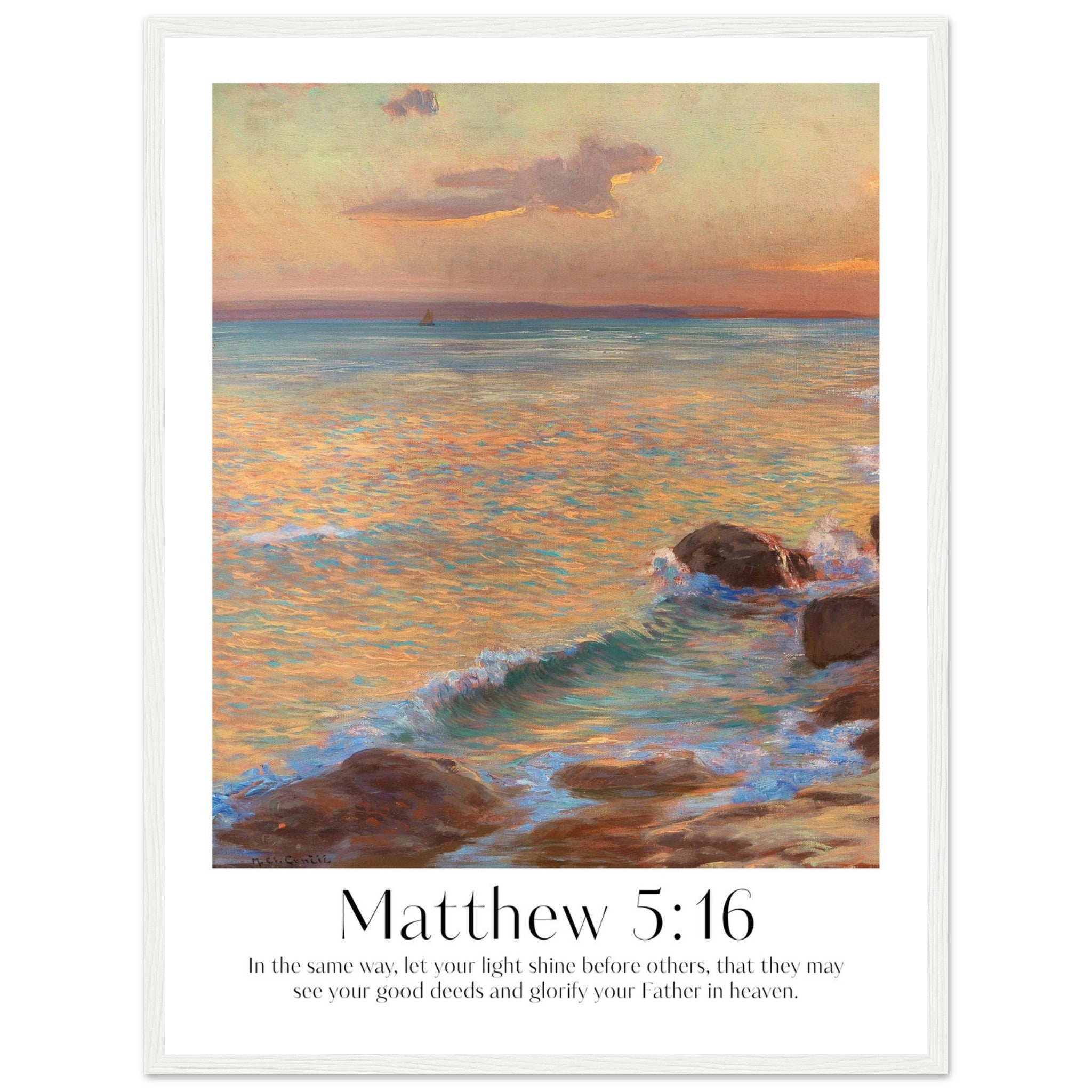 Matthew 5:16 Print - The Christian Art Company