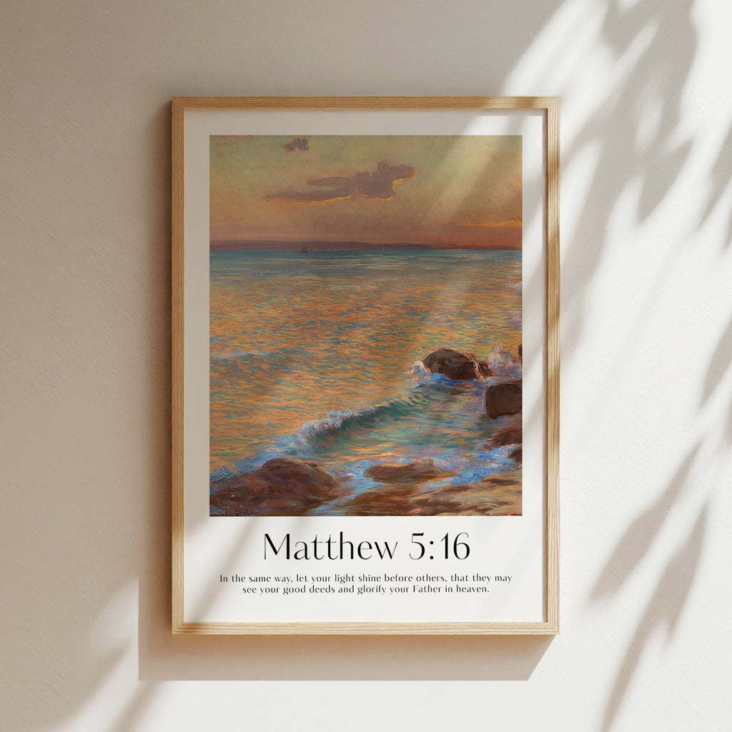 Matthew 5:16 Print - The Christian Art Company