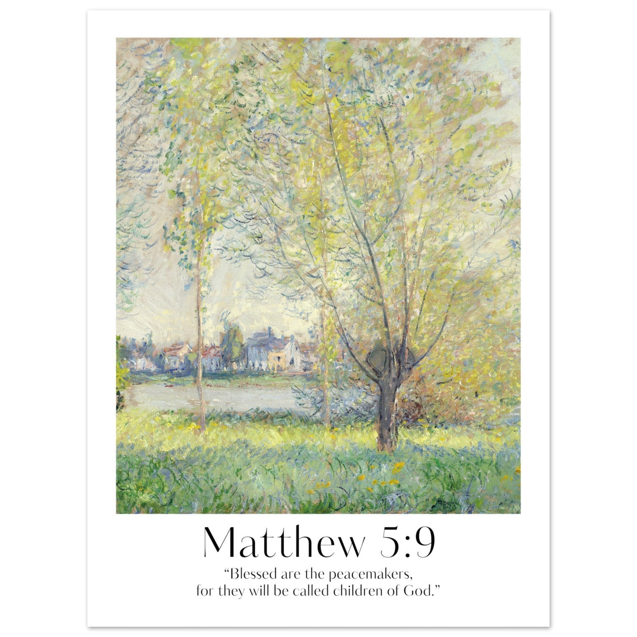Matthew 5:9 Print - The Christian Art Company