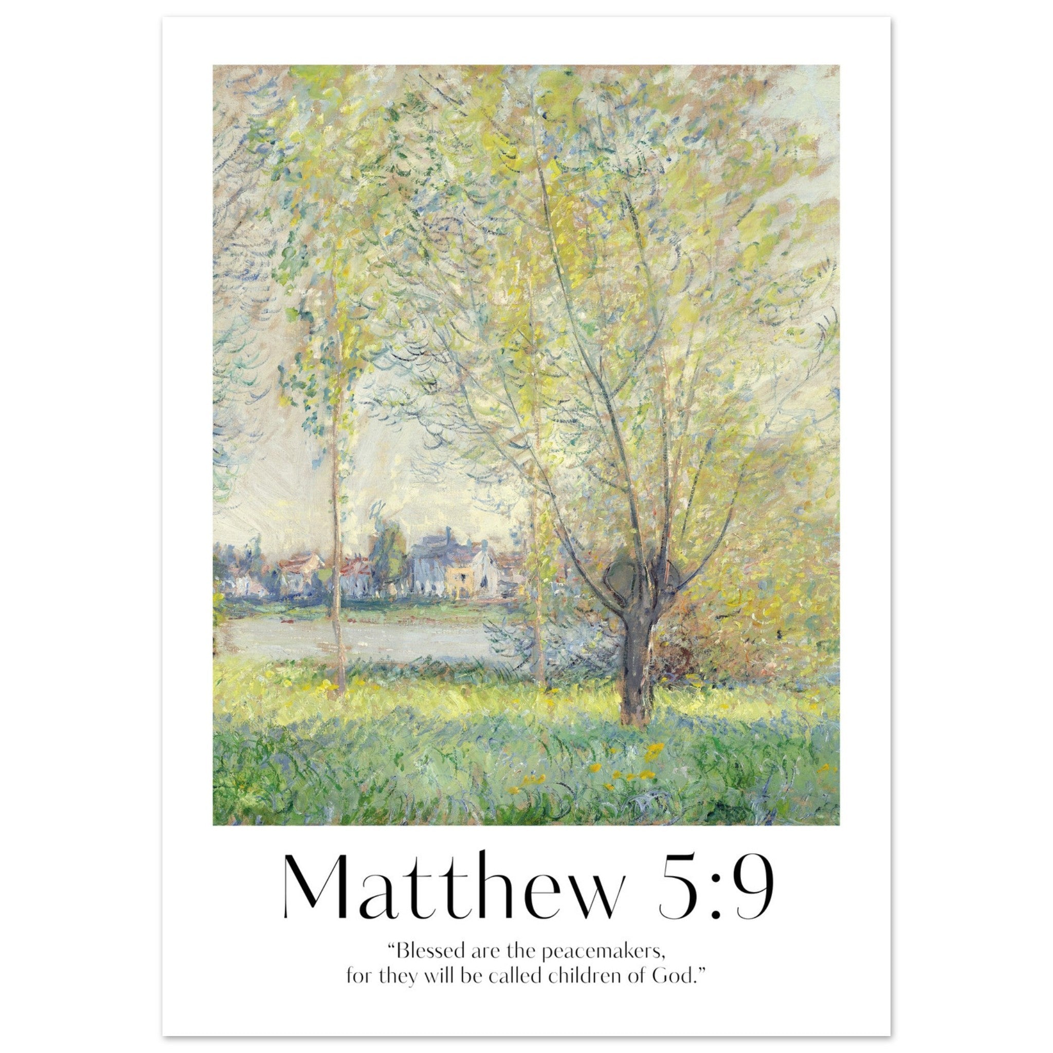 Matthew 5:9 Print - The Christian Art Company