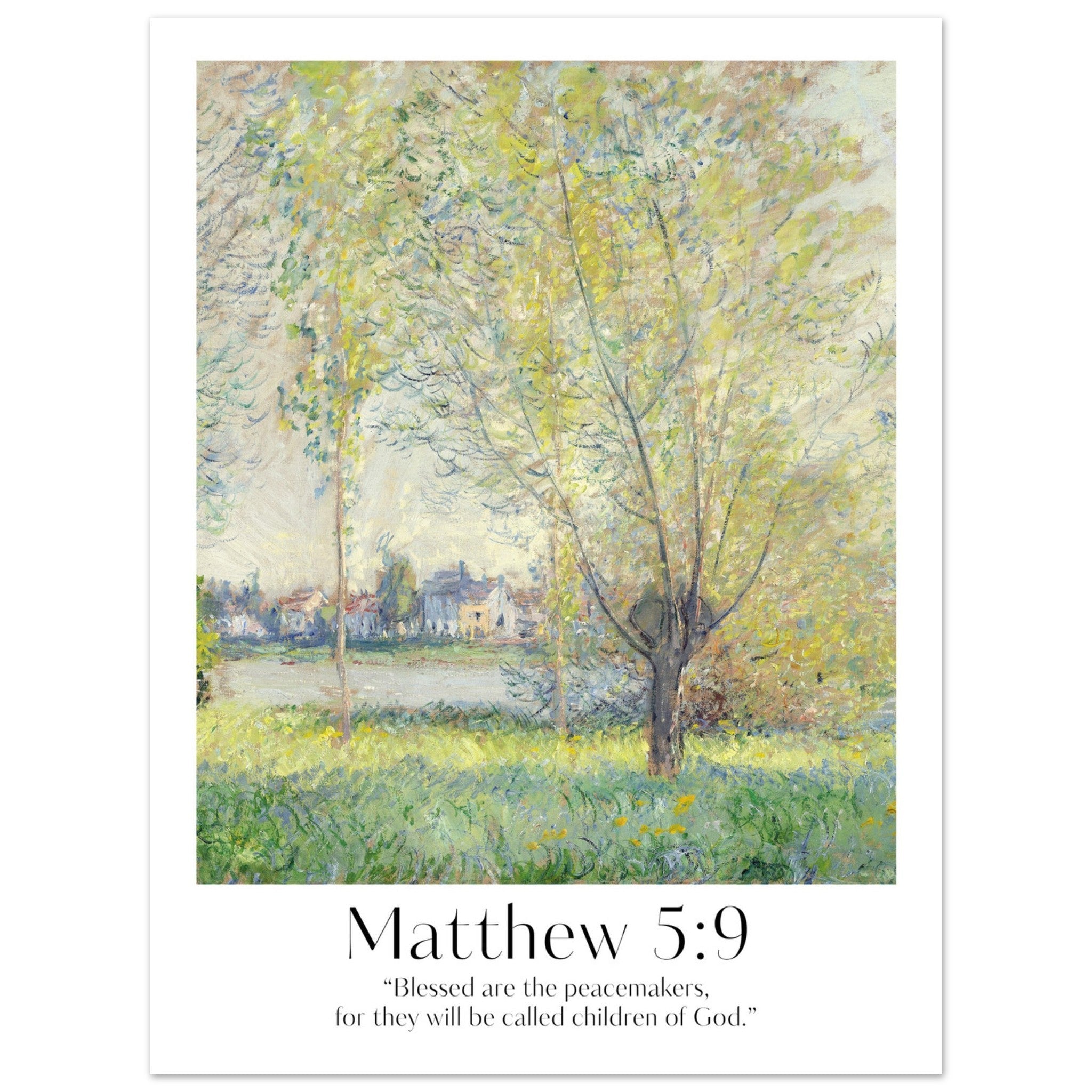 Matthew 5:9 Print - The Christian Art Company