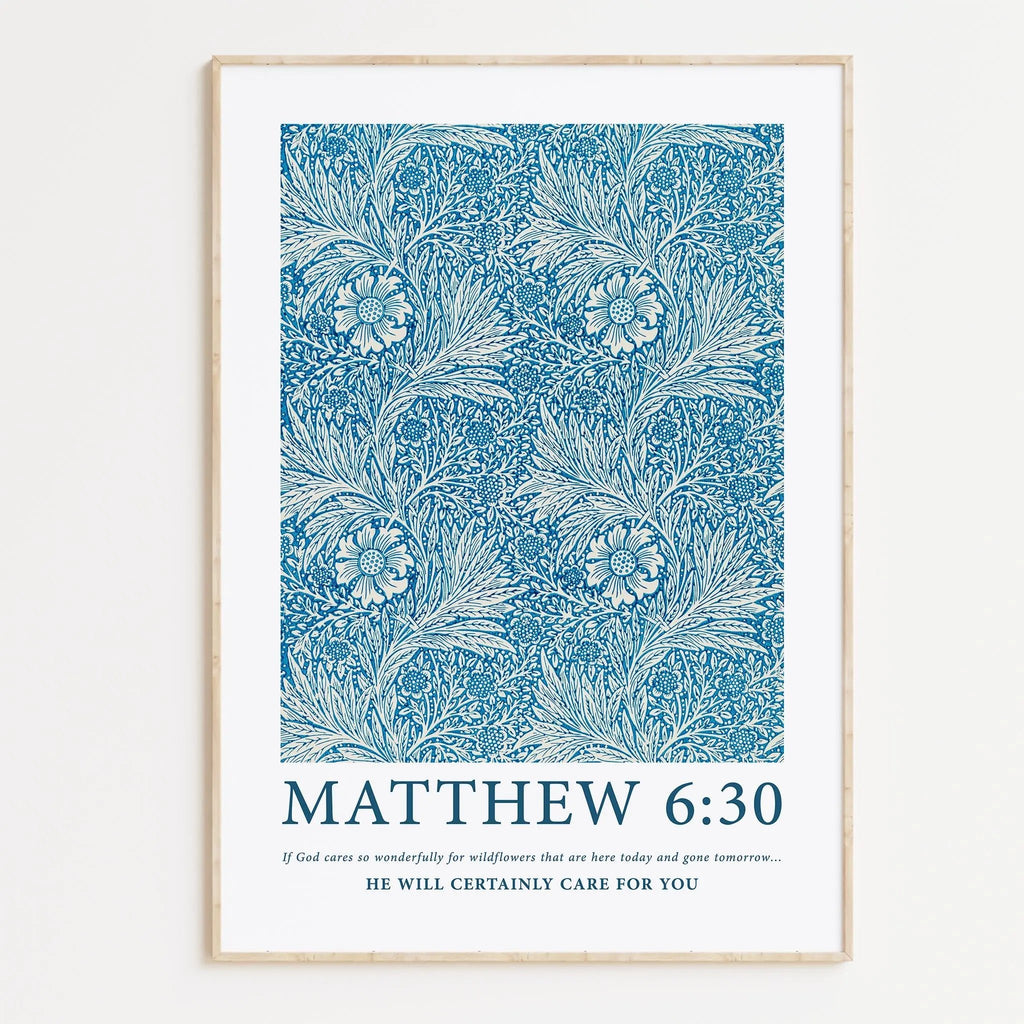Matthew 6:30 Print - The Christian Art Company