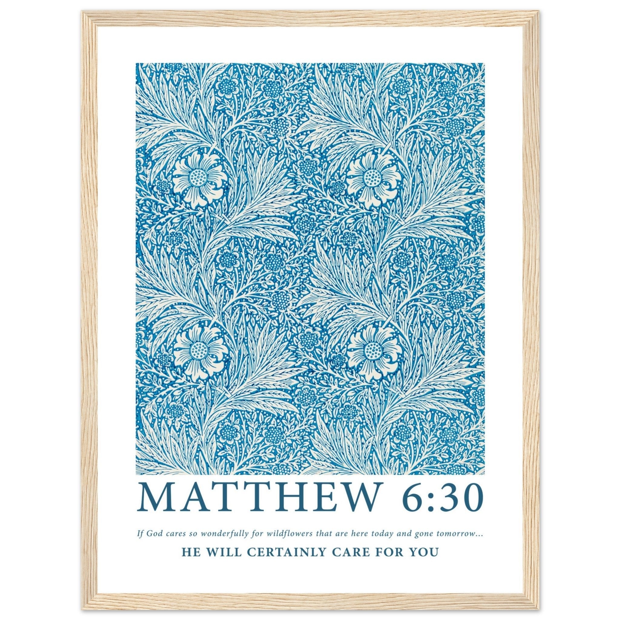 Matthew 6:30 Print - The Christian Art Company