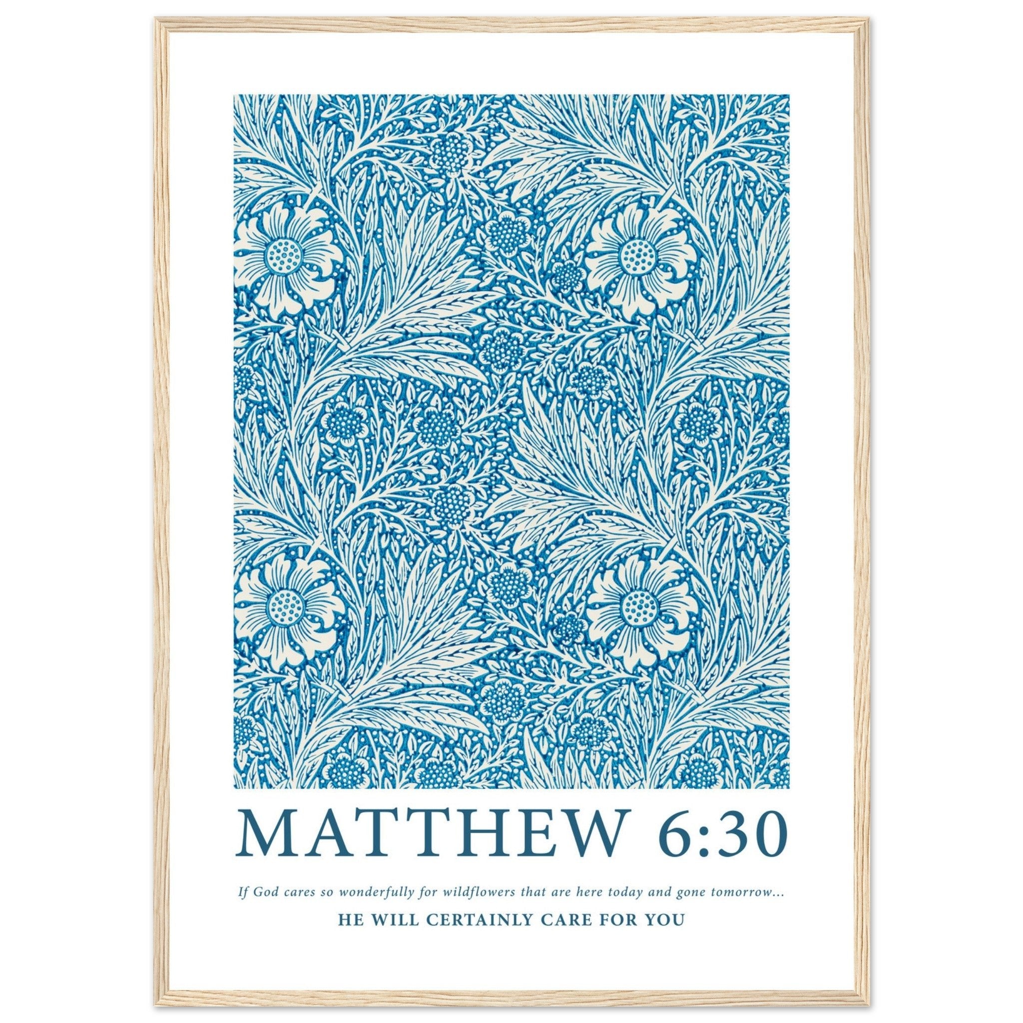 Matthew 6:30 Print - The Christian Art Company