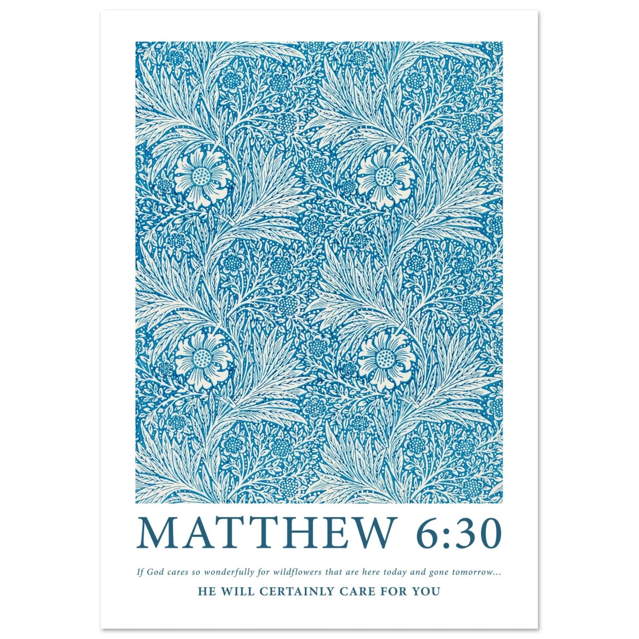 Matthew 6:30 Print - The Christian Art Company