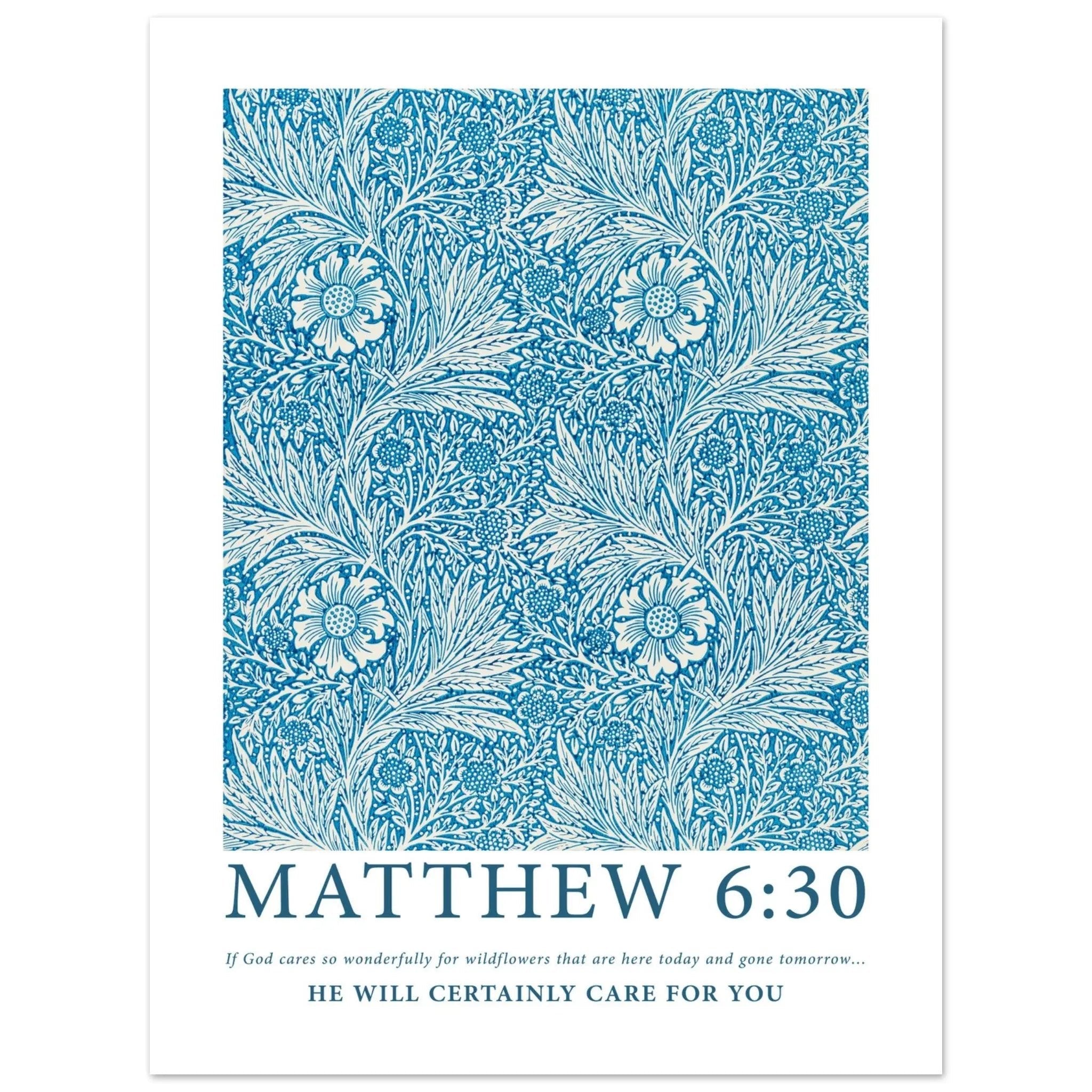 Matthew 6:30 Print - The Christian Art Company