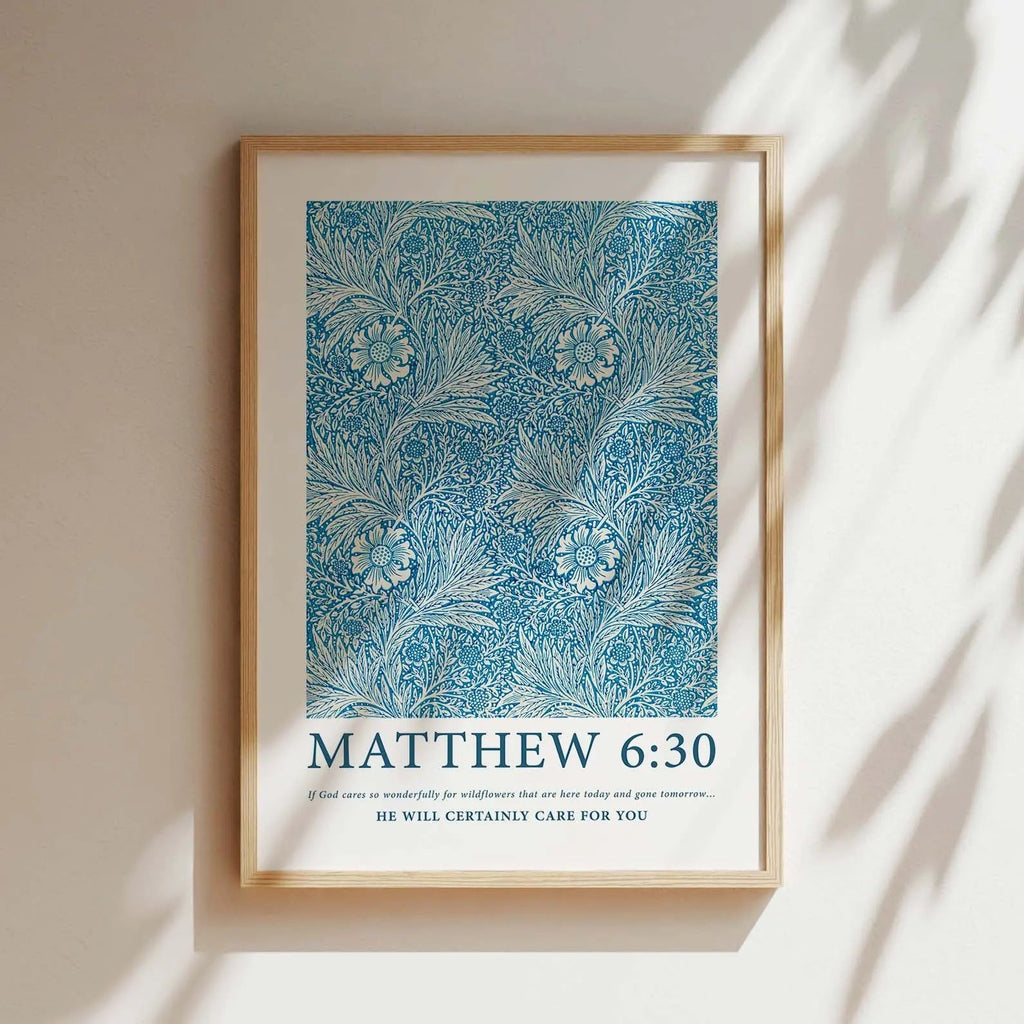 Matthew 6:30 Print - The Christian Art Company